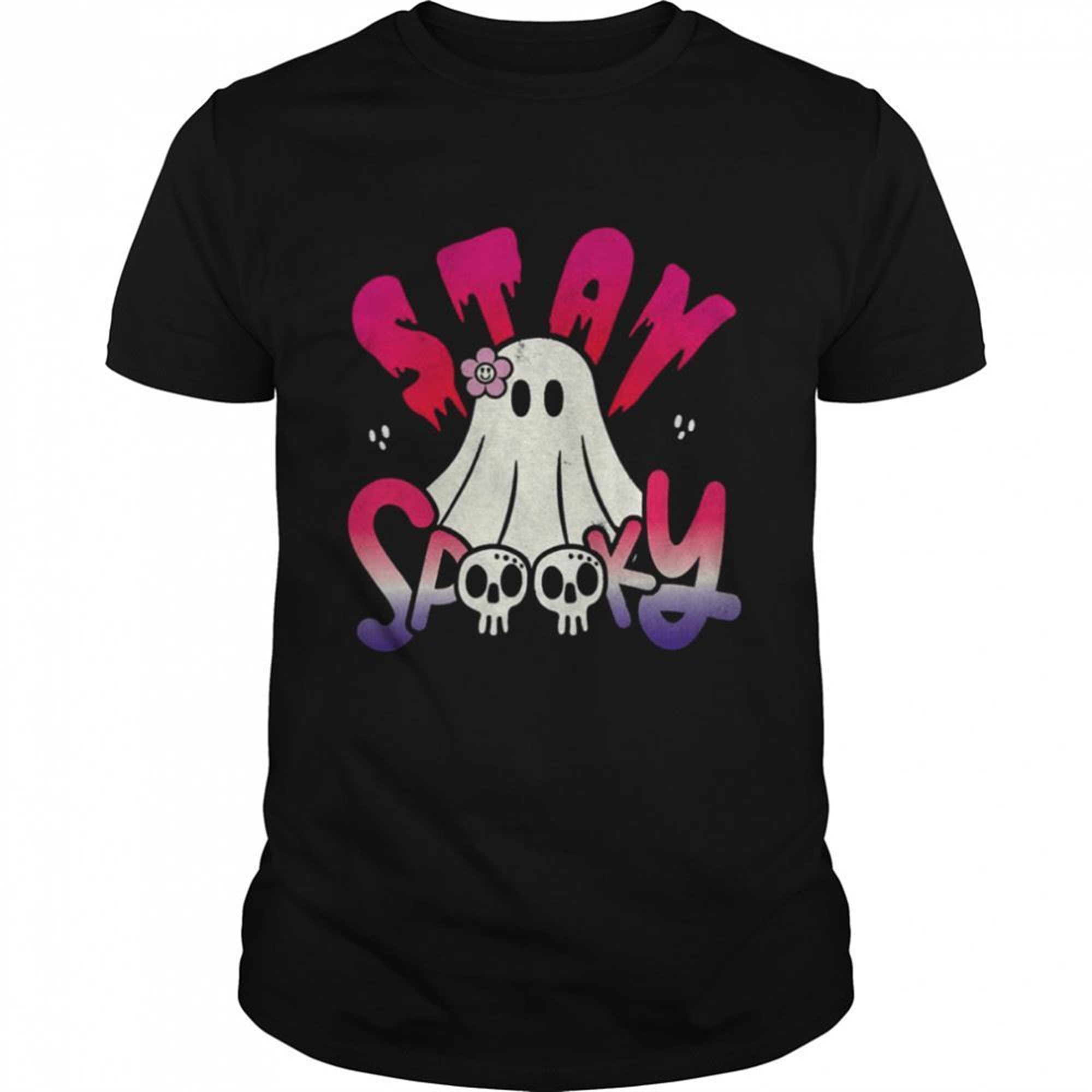 Purple Pink Funny Halloween Stay Spooky Shirt
