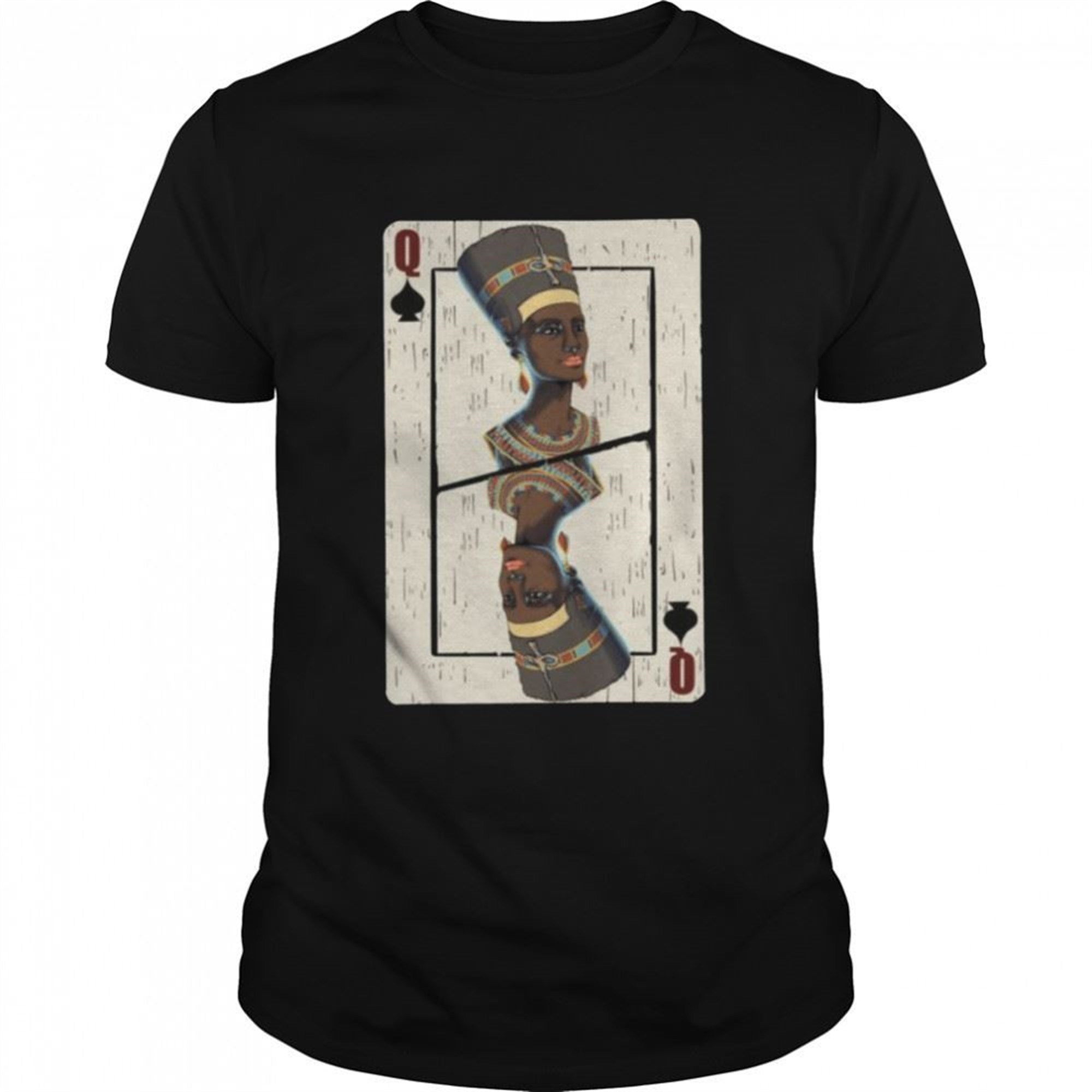 Queen Spades Afrikanische Karte Halloween Shirt