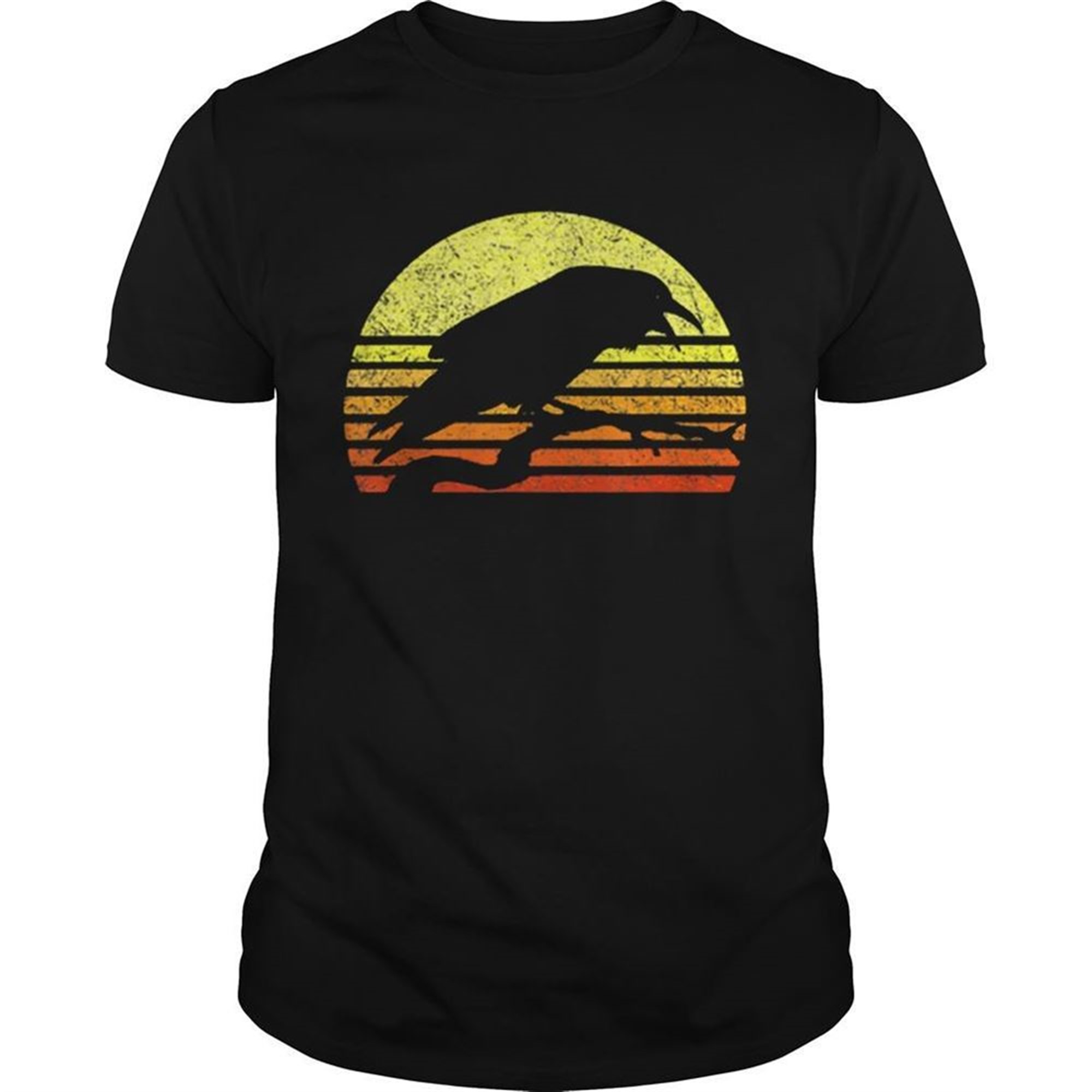 Raven Gothic Crow Norse Pagan Viking Retro Vintage Halloween Shirt
