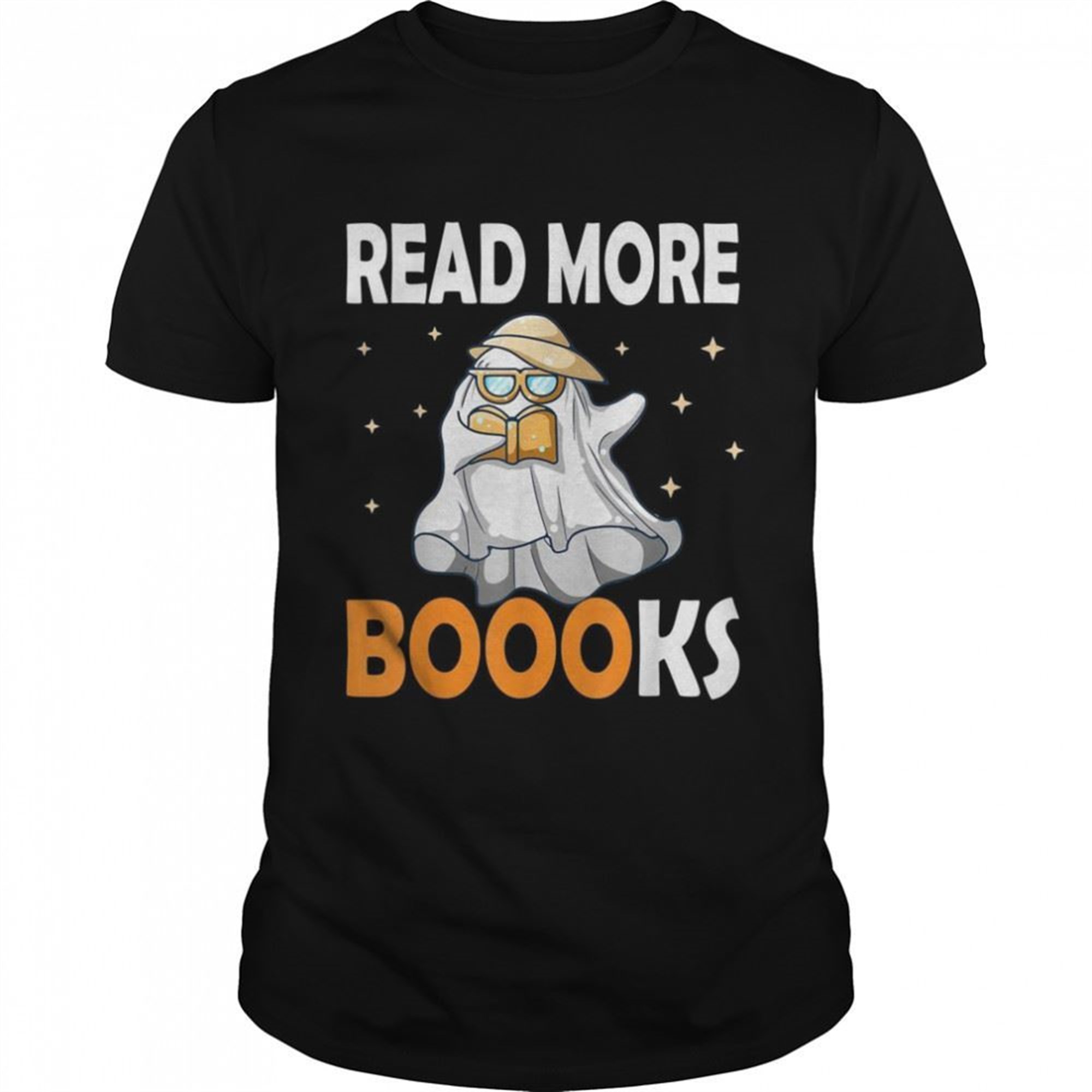 Read More Boooks Halloween Cute Ghost Book Reading Shirt