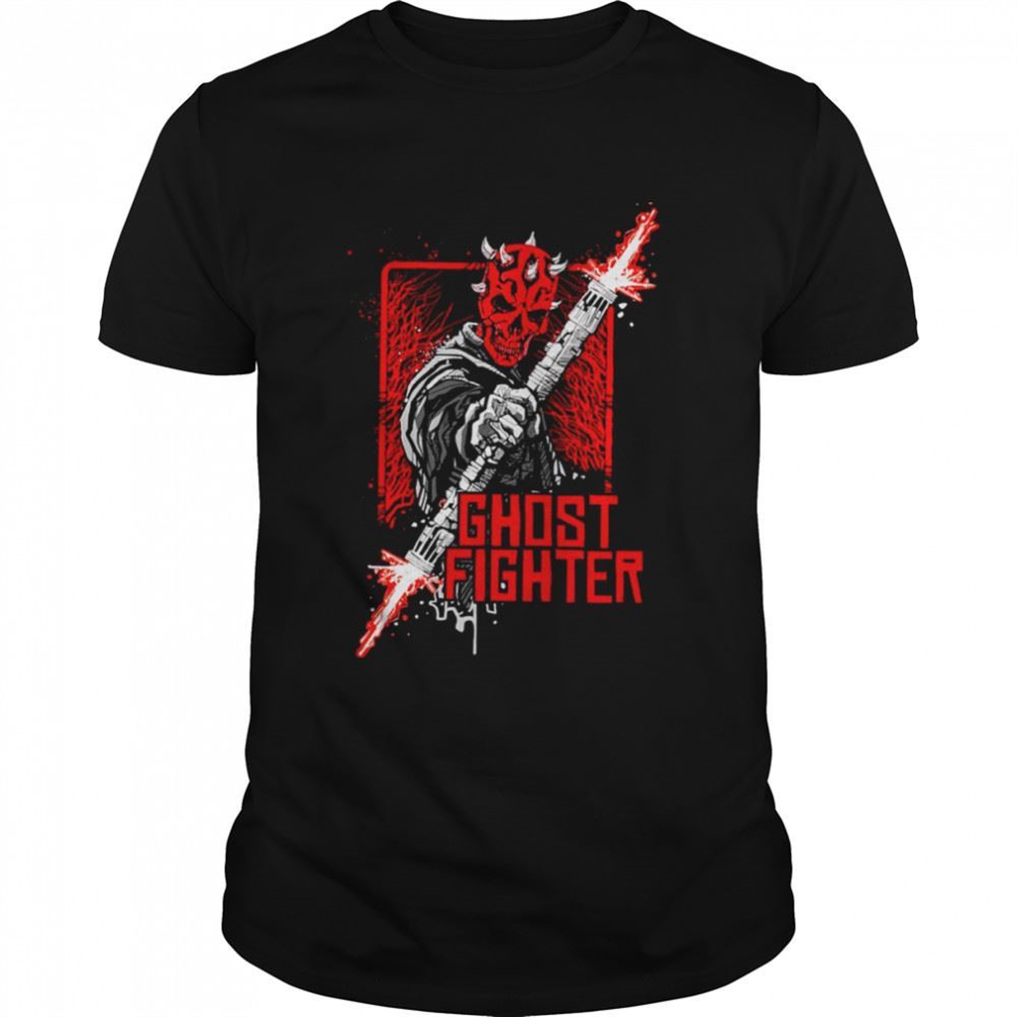 Red Hot Skull Halloween Illustration Shirt