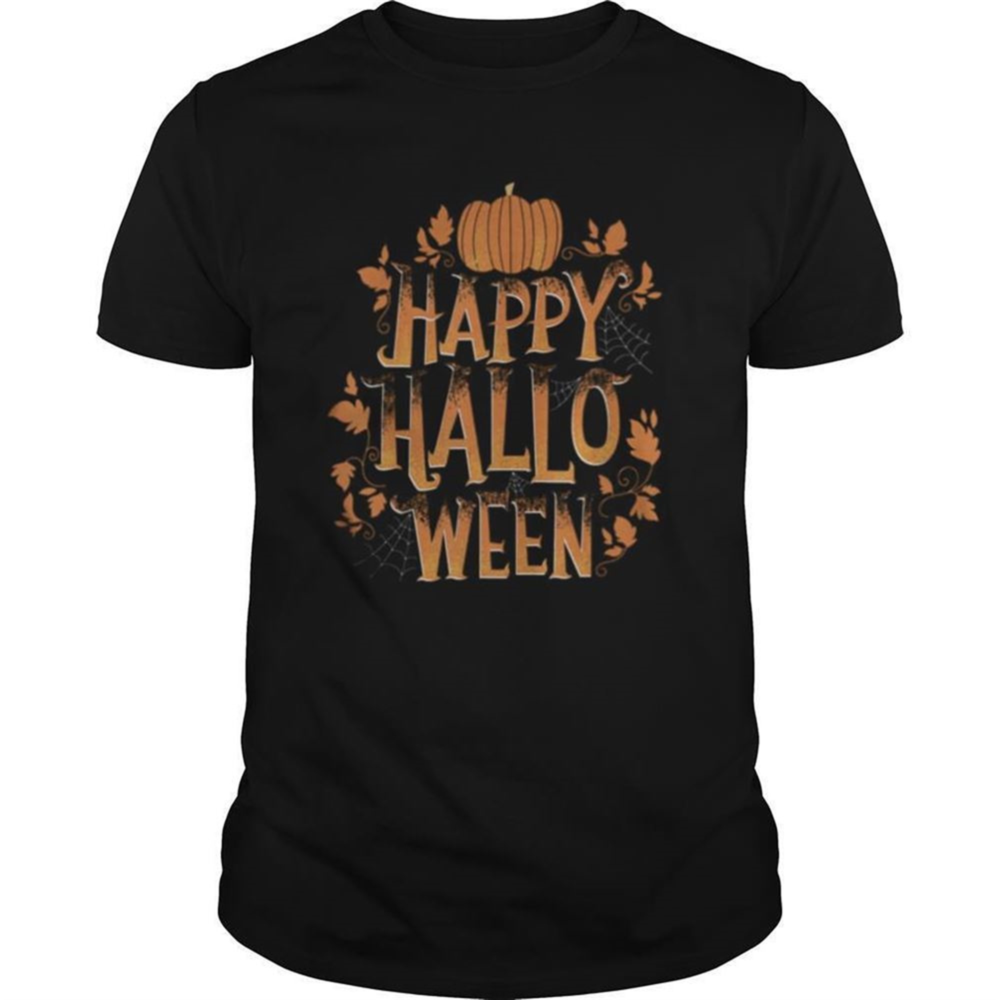 Retro Happy Halloween Shirt Women Men Vintage Pumpkin Shirt
