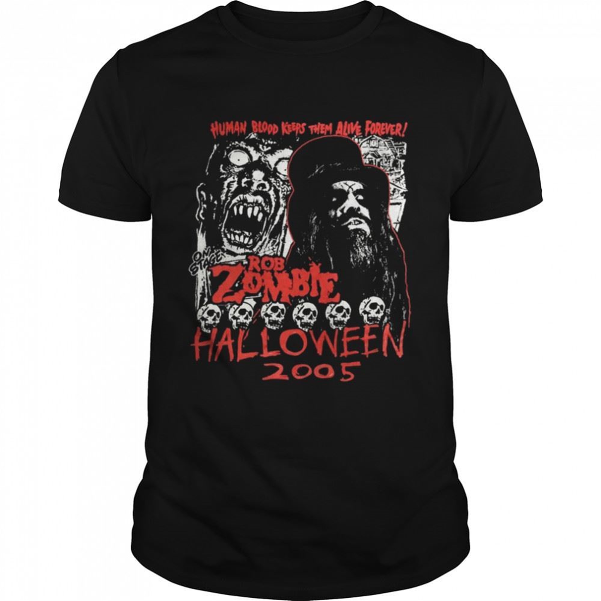 Rob Zombie Halloween Horror Movie Band Black Metal Rock Shirt