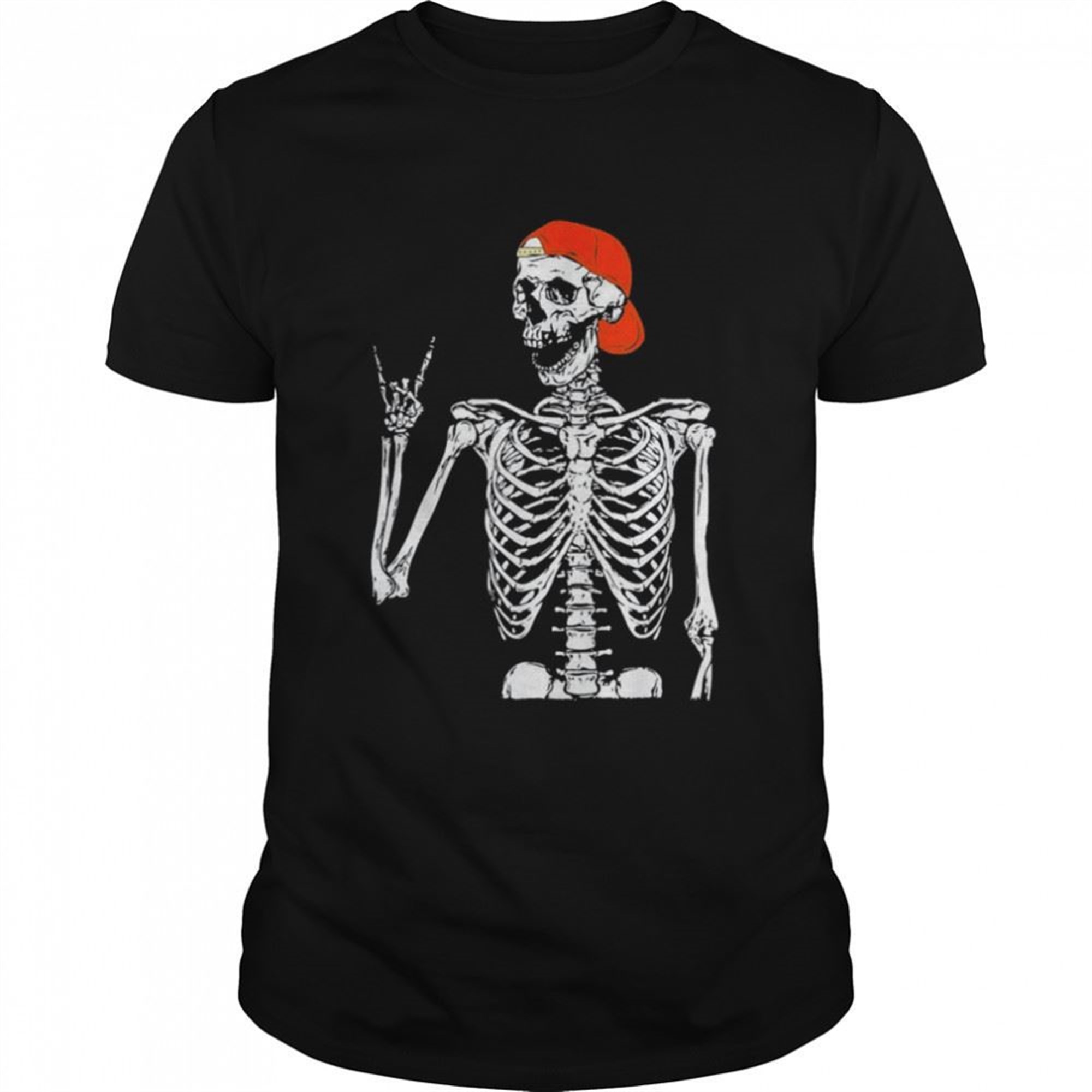 Rocker Skeleton Hand Rock On Costume Halloween T-shirt