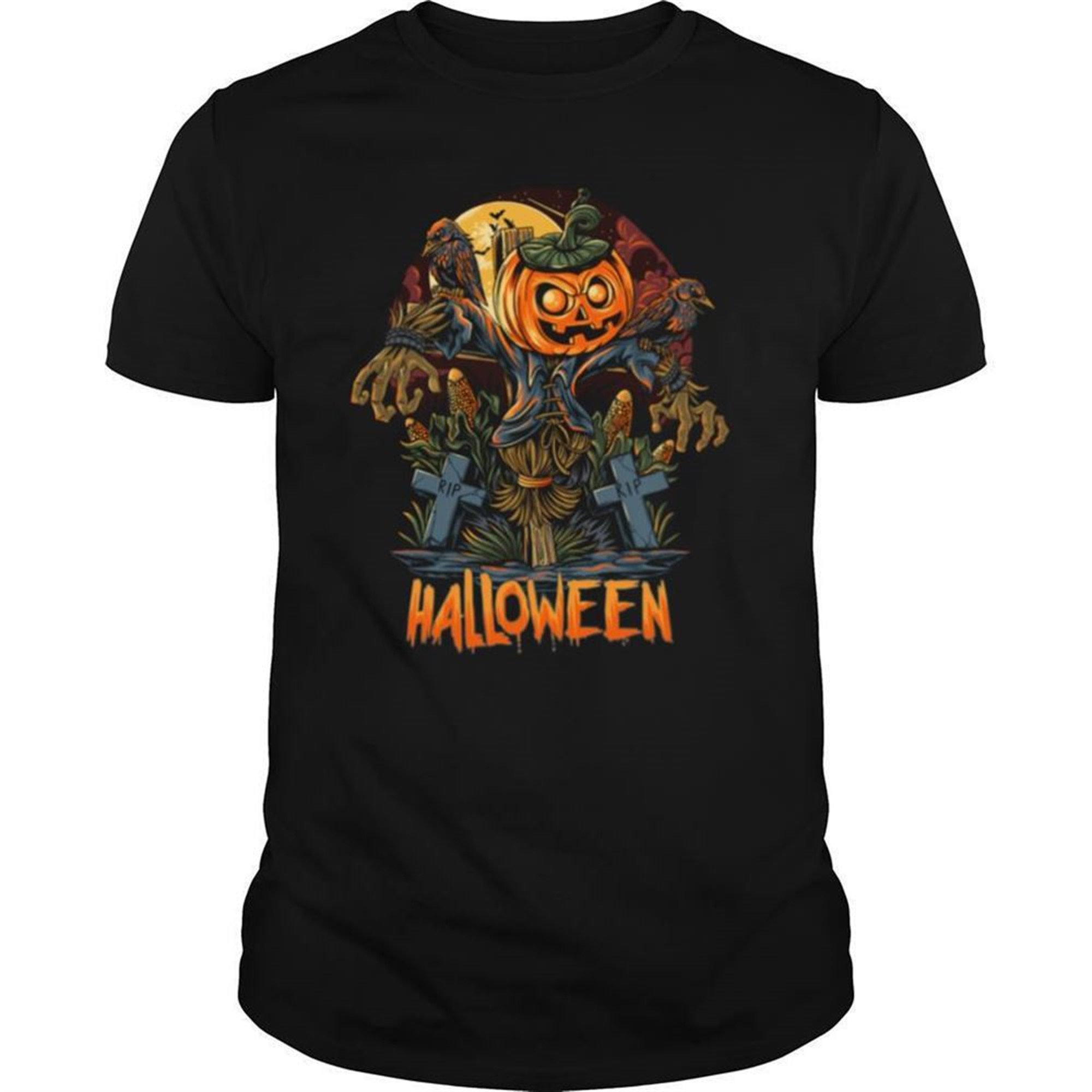 Scarecrow Pumpkins Halloween Shirt