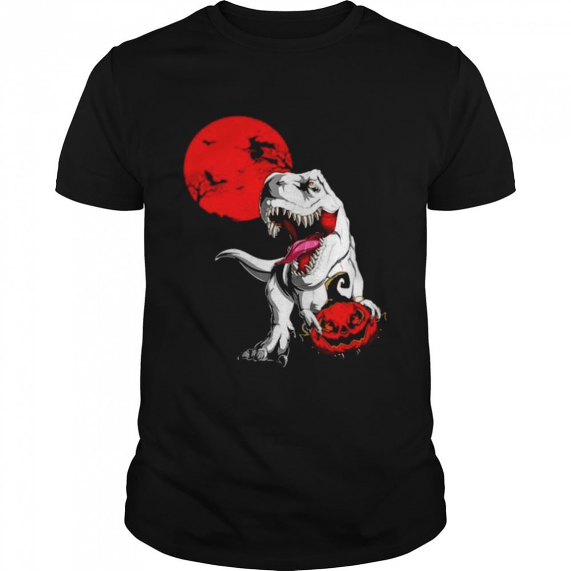 Scary Dinosaur T Rex Pumpkin Halloween Costume For Boy Kids T Shirt