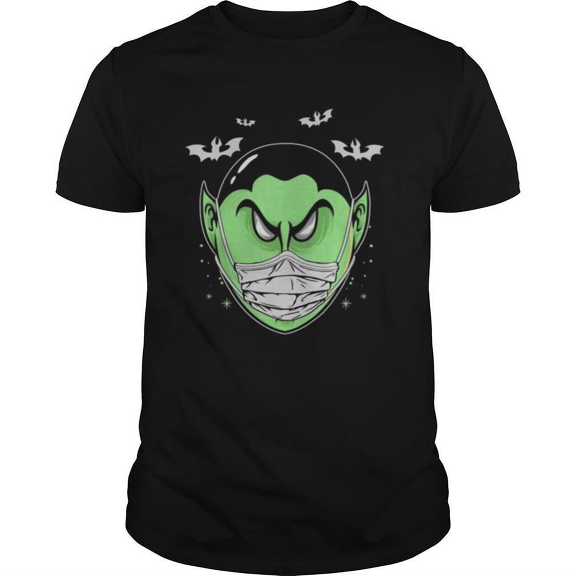 Scary Dracula Head Funny Halloween Costume Vampire Count Shirt