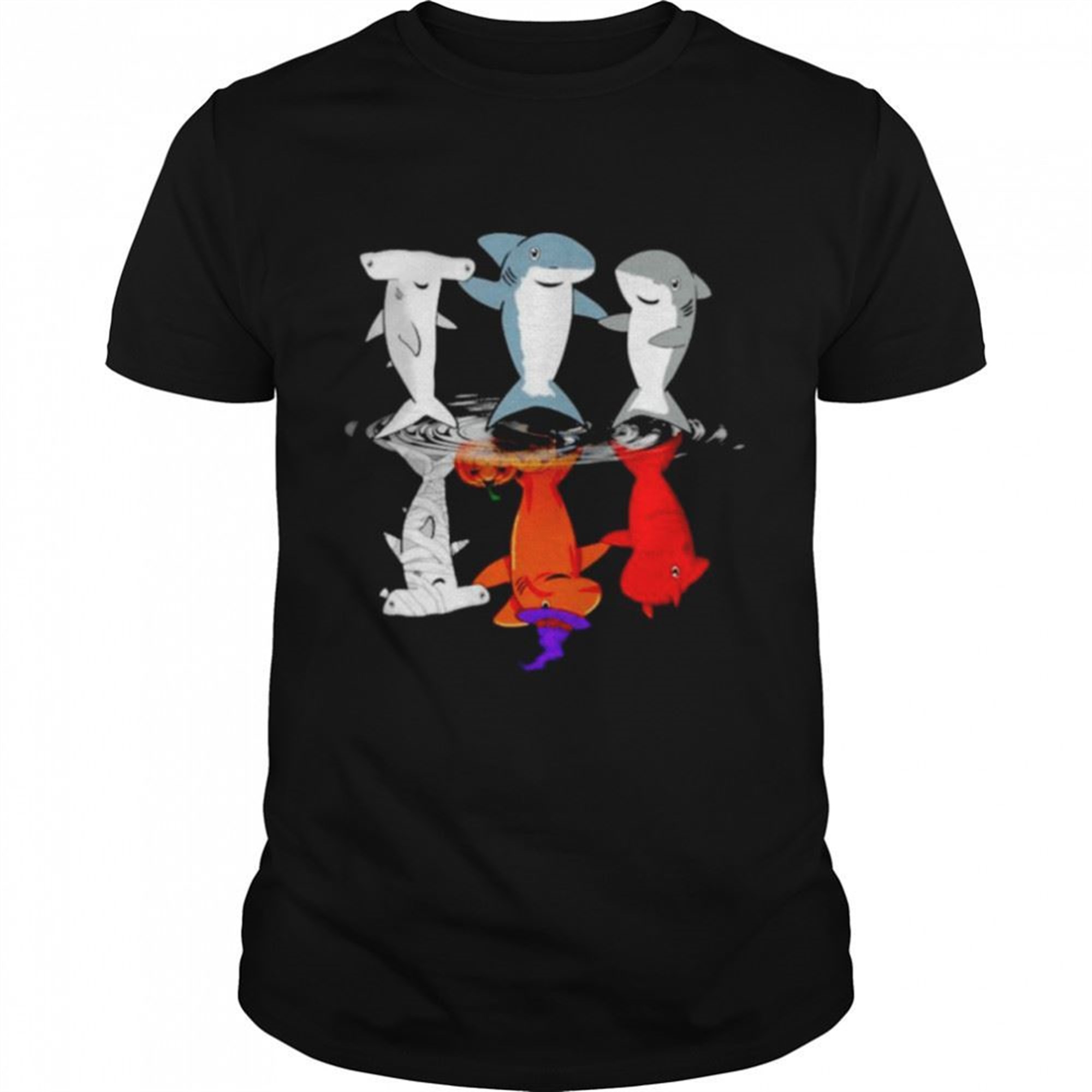 Shark Water Mirror Shark Halloween Shirt
