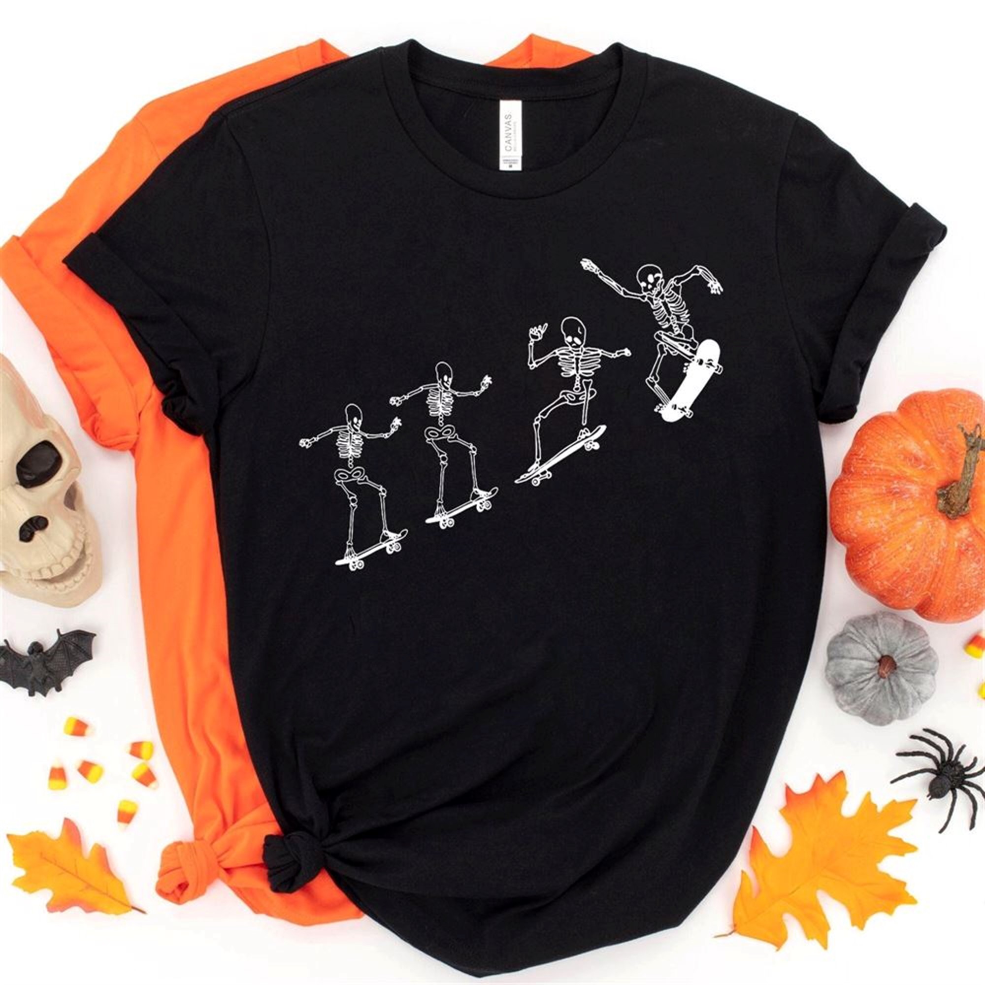 Skateboarding Skeletons Shirt Halloween Skeleton Shirt Cute Skeleton Shirt Skeleton Shirt Sporty Shirt Skater Gifts Funny Skeleton Tee