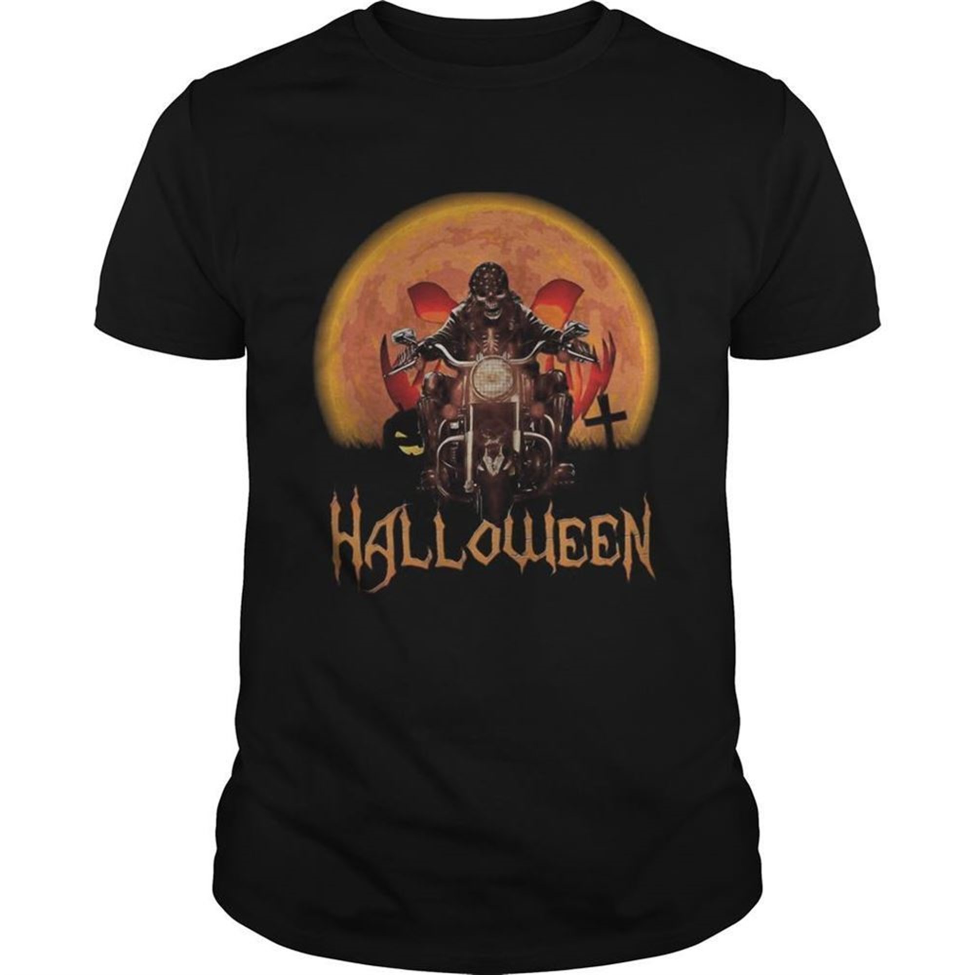 Skeleton Biker Halloween Shirt