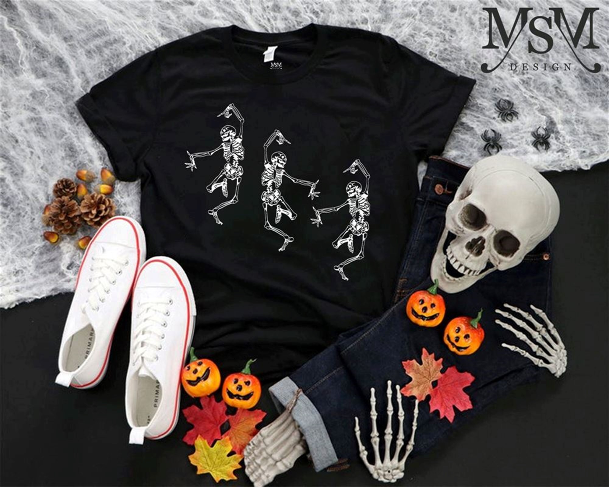 Skeleton Dancing Halloween Tee Shirt Skeleton Dancing Halloween Shirt Skeleton Shirt Halloween Skeleton Shirt Dancing Skeleton Shirt