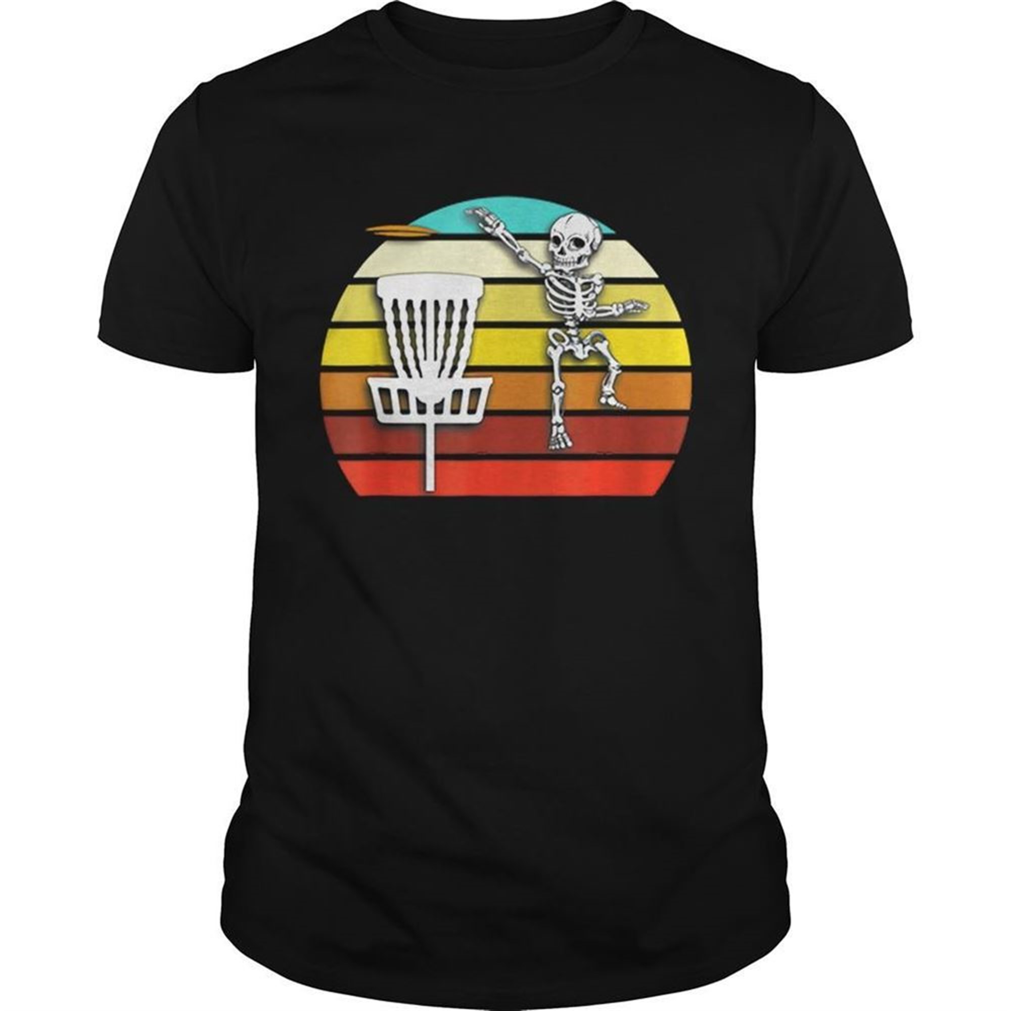 Skeleton Disc Golf Halloween Shirt