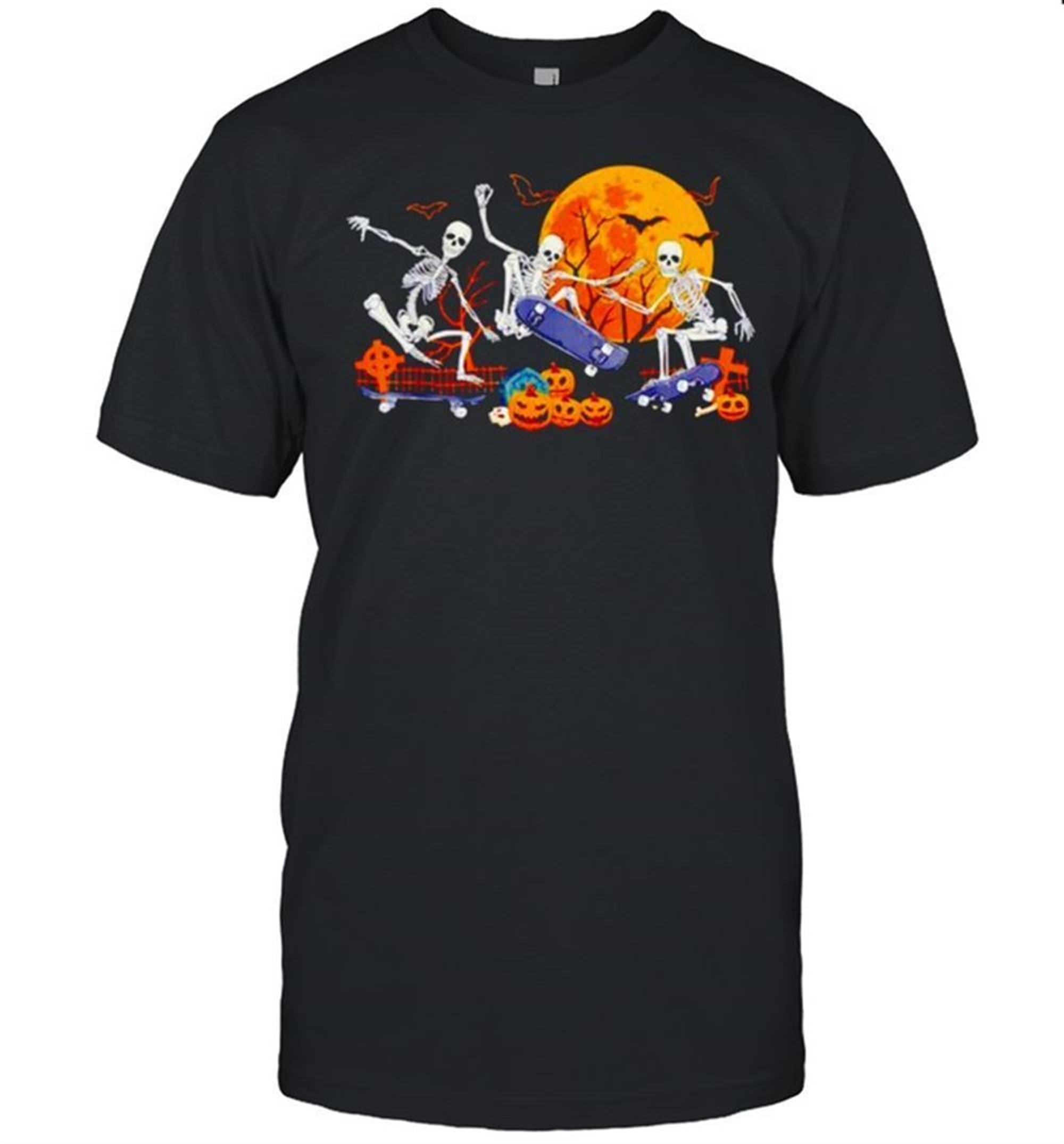 Skeleton Skateboard Halloween Shirt