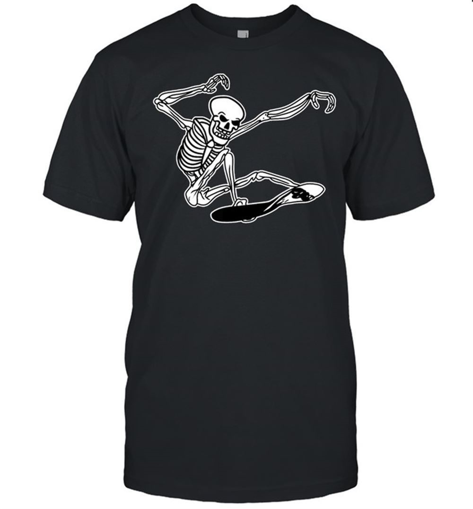 Skeleton Skateboarding Skater Halloween Bones Shirt