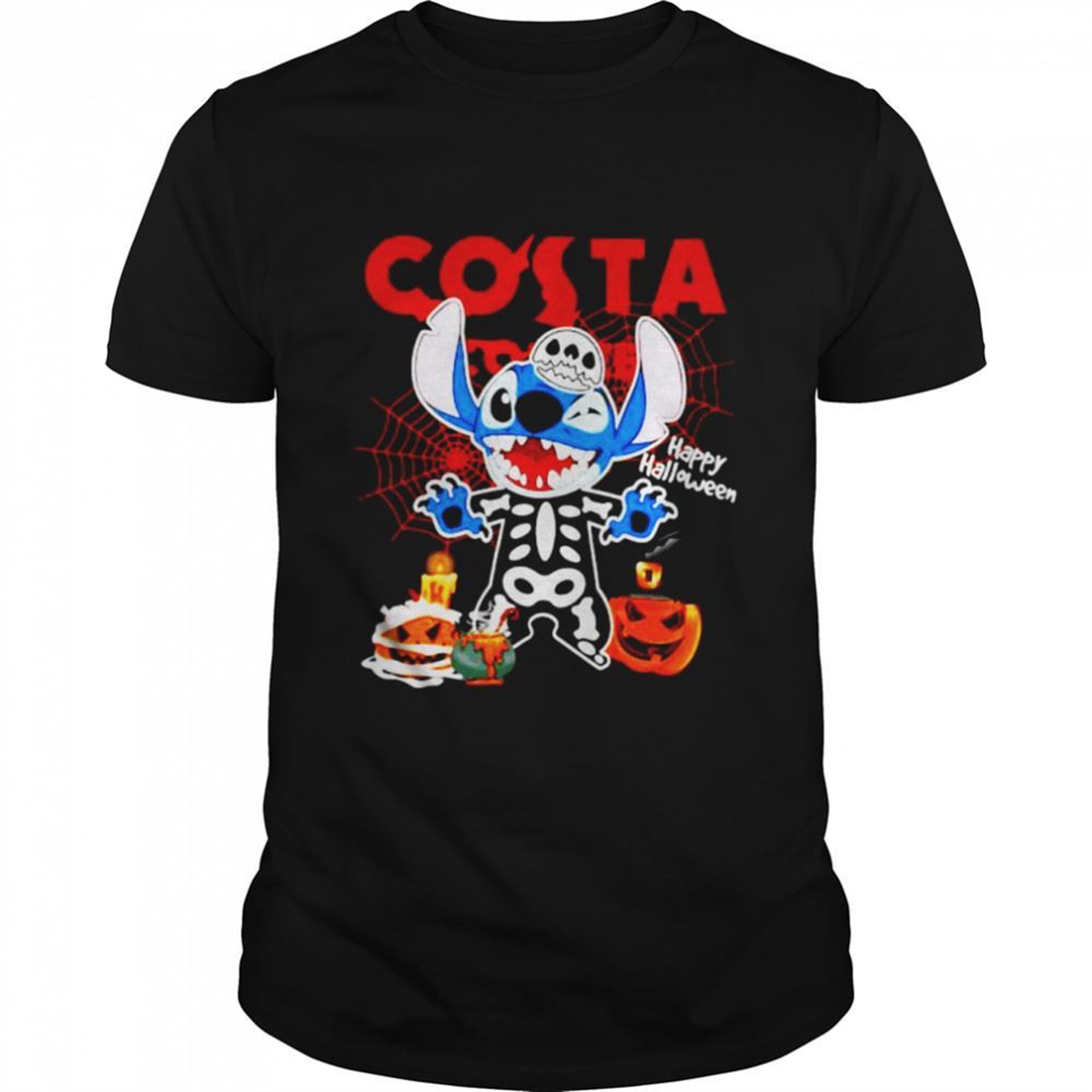 Skeleton Stitch Costa Happy Halloween Shirt
