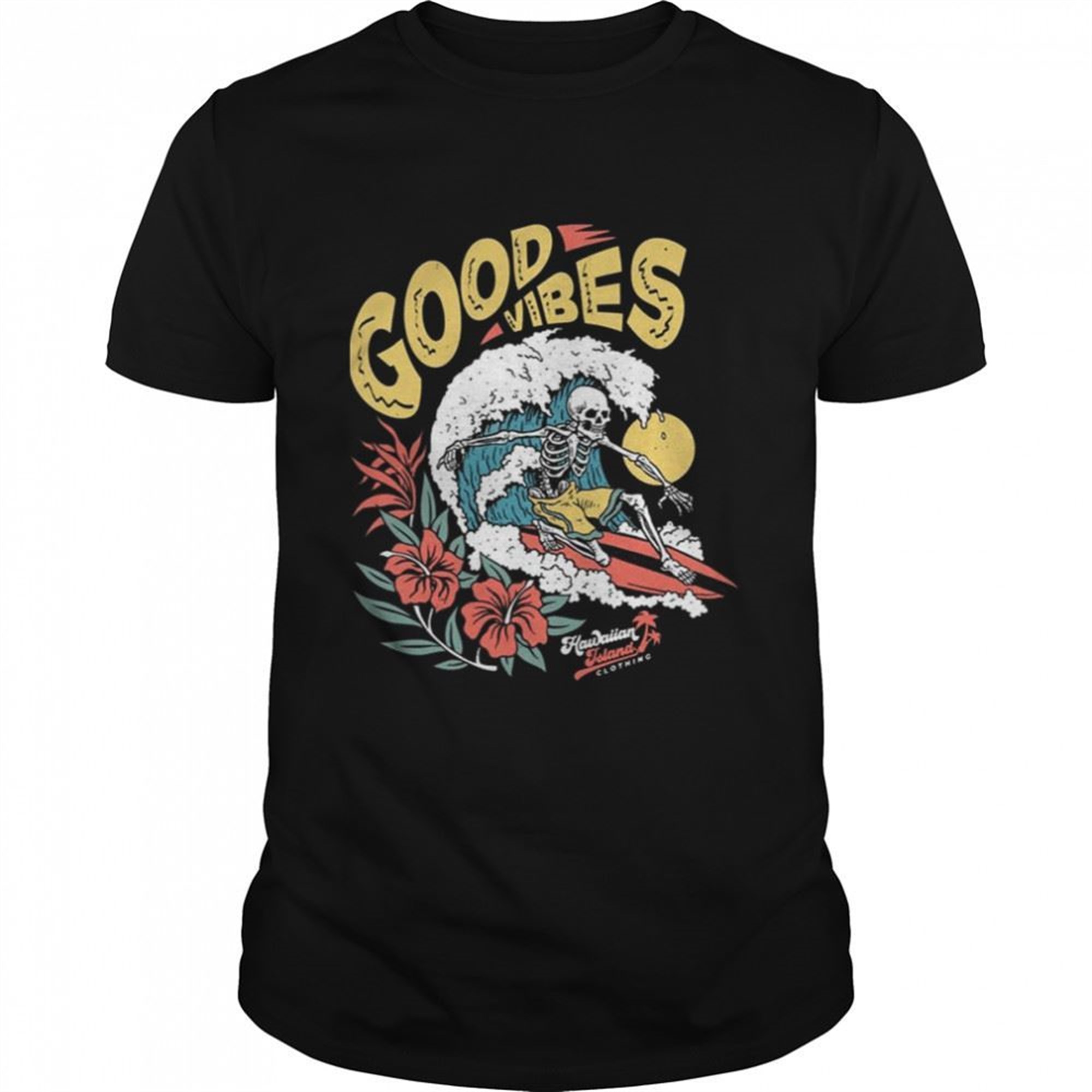 Skeleton Surfer Halloween Monsters Shirt