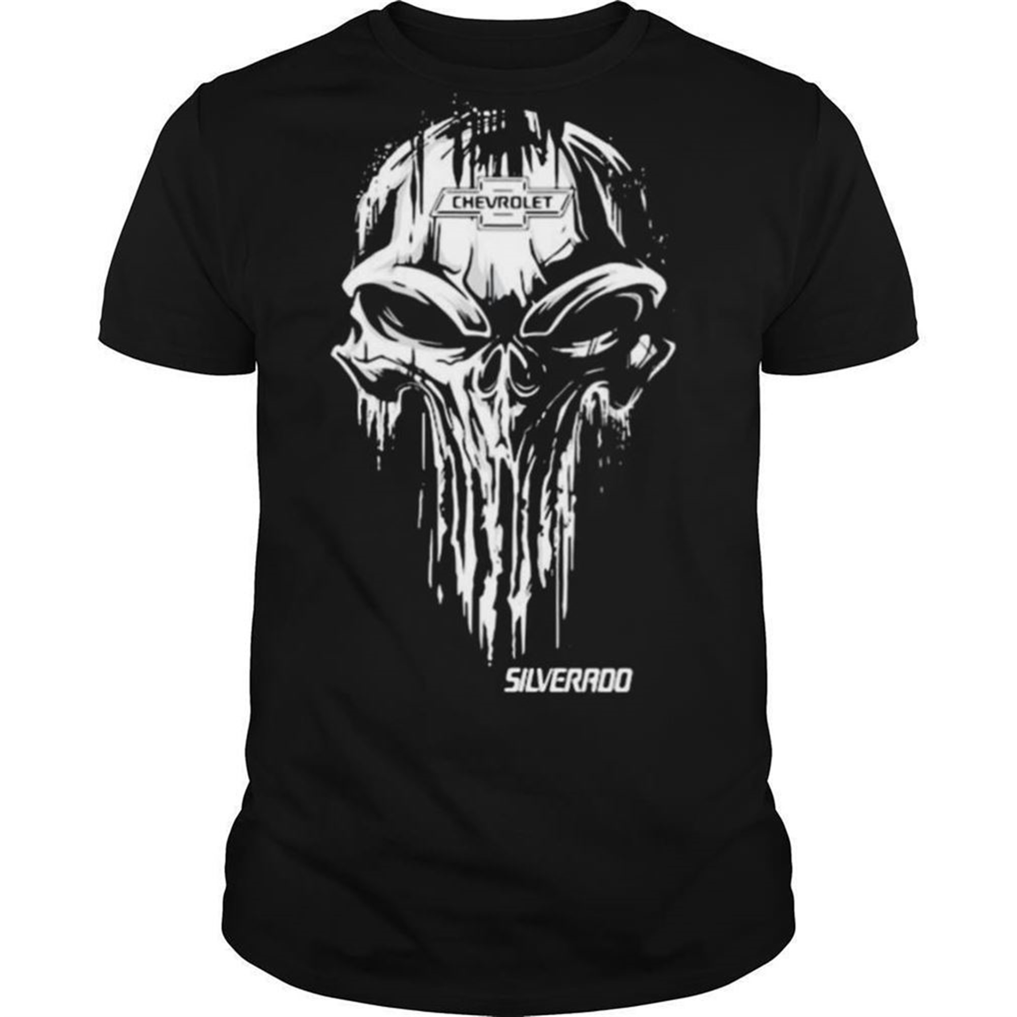 Skull Chevrolet Logo Silverado Halloween Shirt