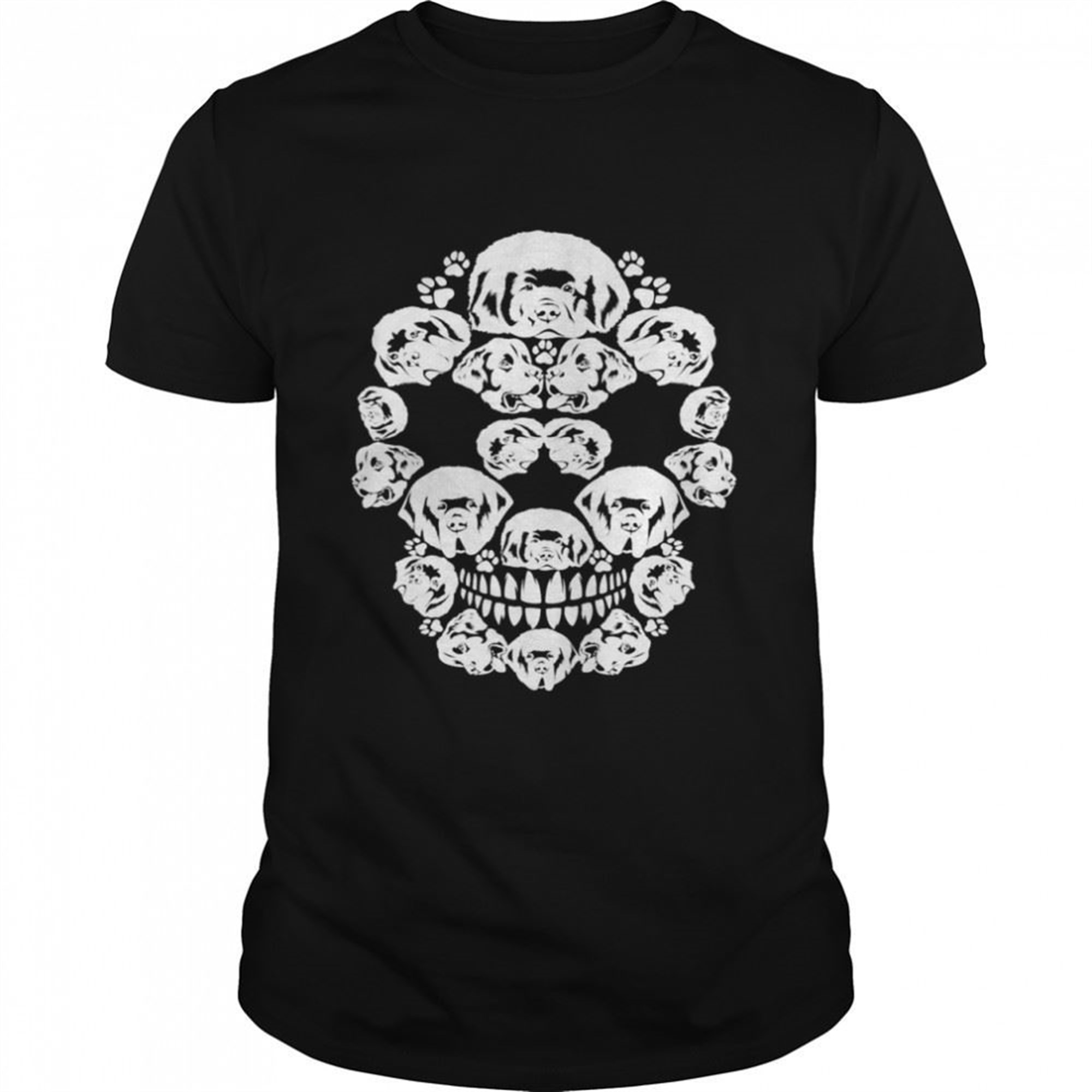 Skull Newfoundland Skeleton Halloween Costume Scary Shirt