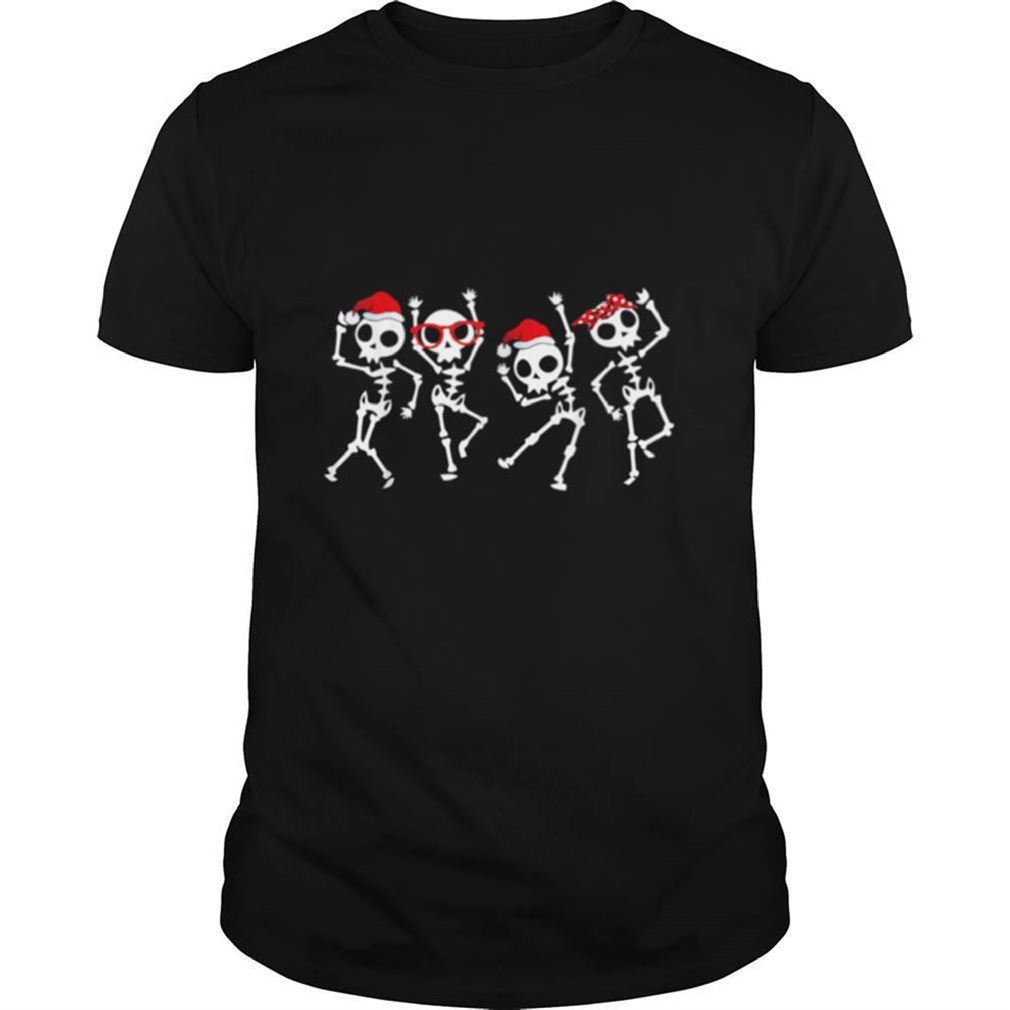 Skull Santa Skeleton Fun Halloween Christmas Shirt