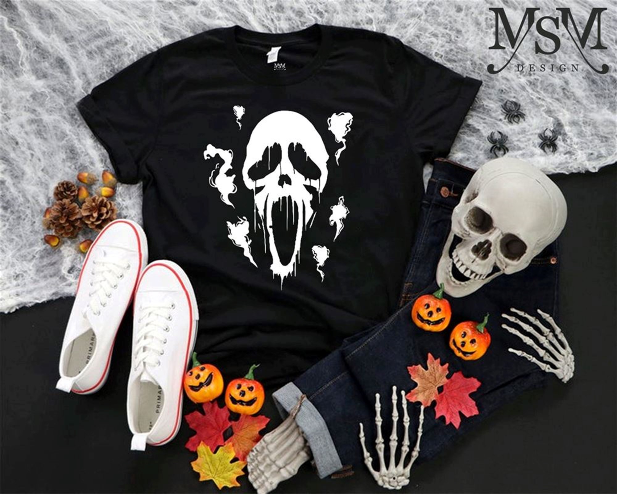 Skull Shirt Horror Shirt Skeleton Shirt Halloween Shirt For Halloween T-shirt Horror Gift Halloween Horror Shirt Spooky Shirt Tee