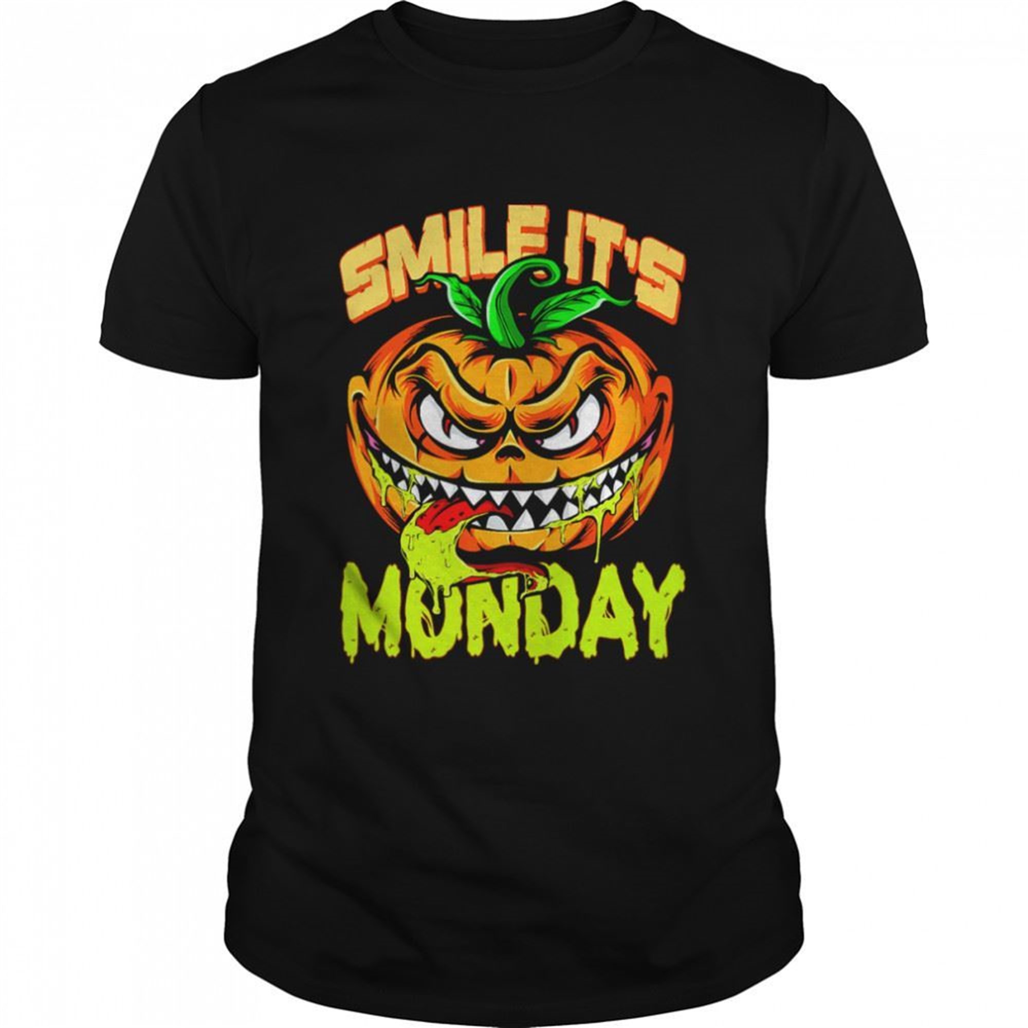 Smile Its Monday Halloween Happy Pumpkin Halloween Shirt