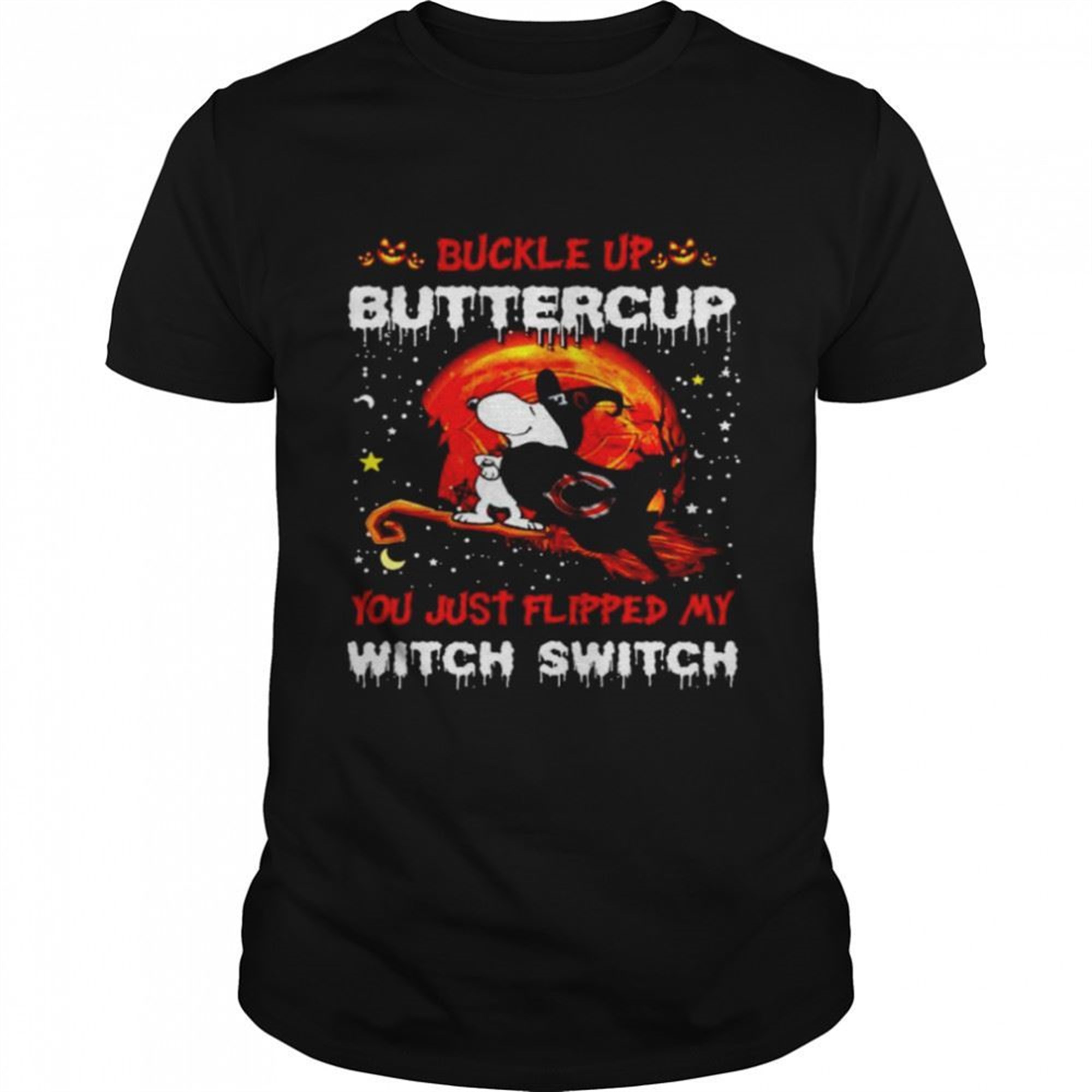 Snoopy Bears Buckle Up Buttercup You Just Flipped Halloween Shirt