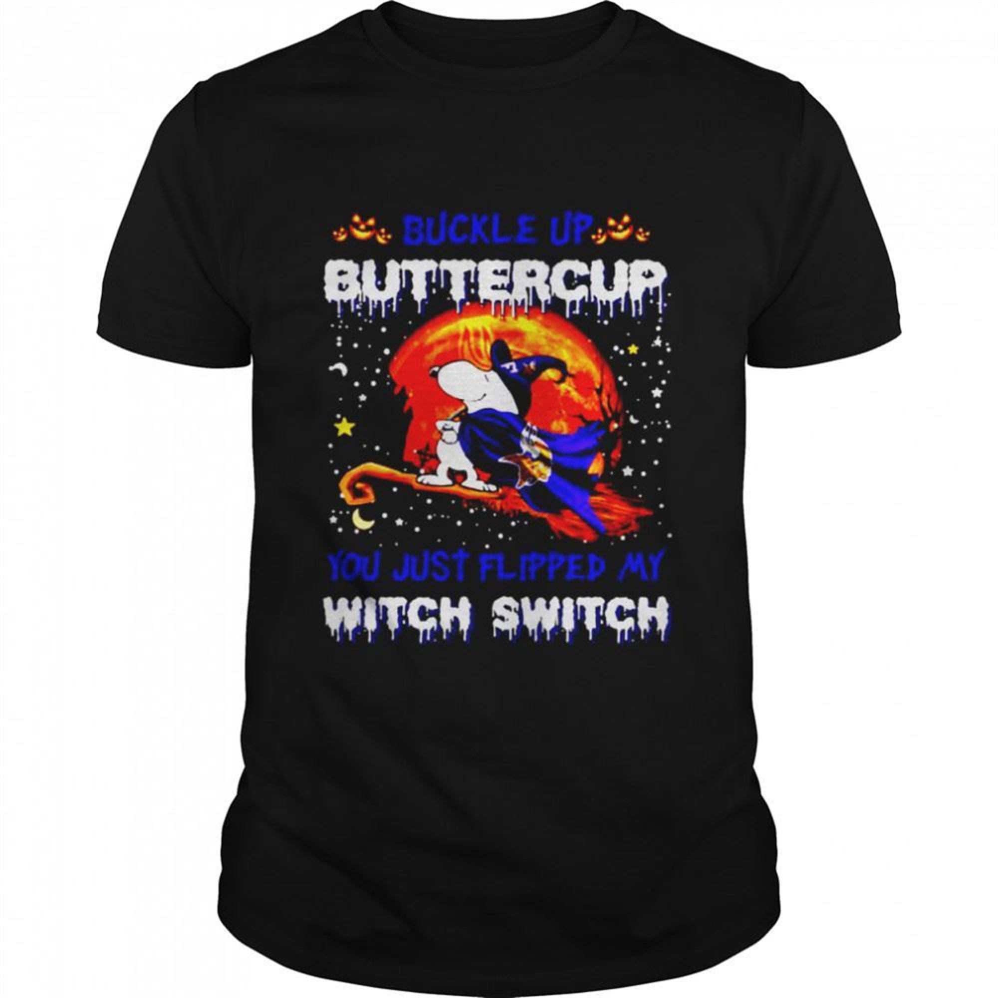 Snoopy Vikings Buckle Up Buttercup You Just Flipped Halloween Shirt