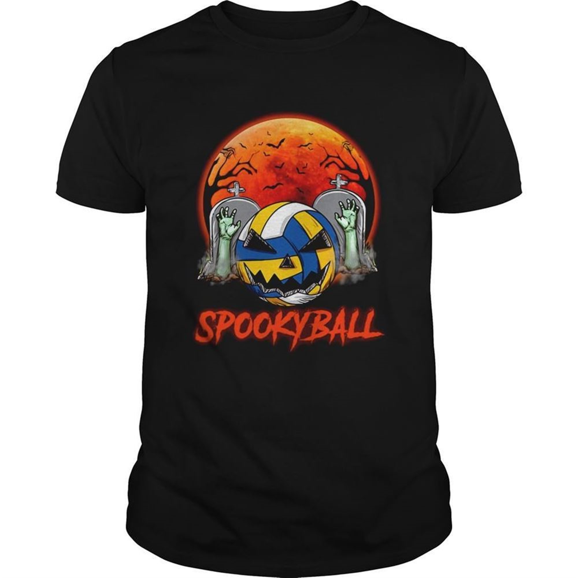 Sookyball Sunset Tomb Ghost Halloween Shirt
