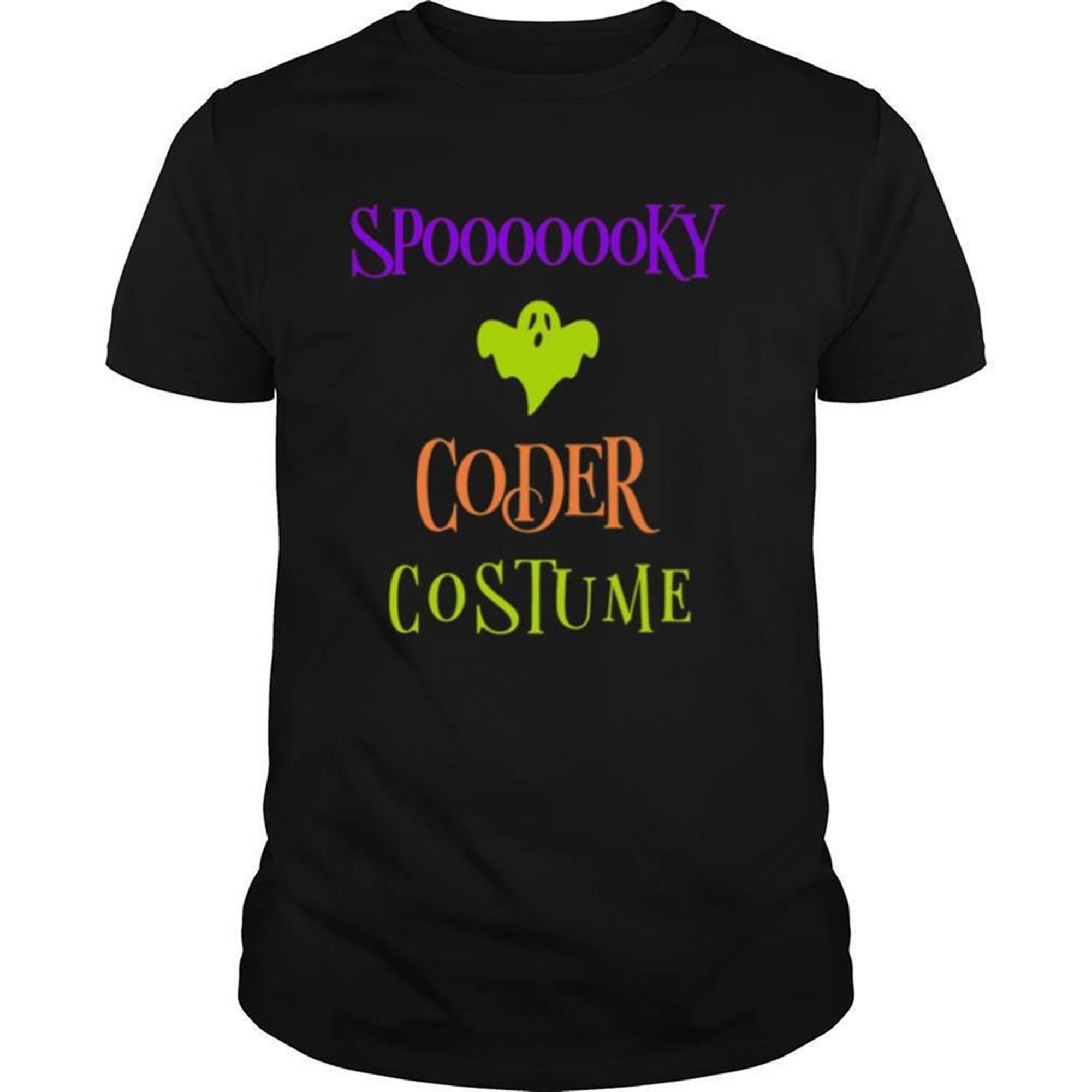 Spooky Coder Costume Humor Halloween Day Shirt