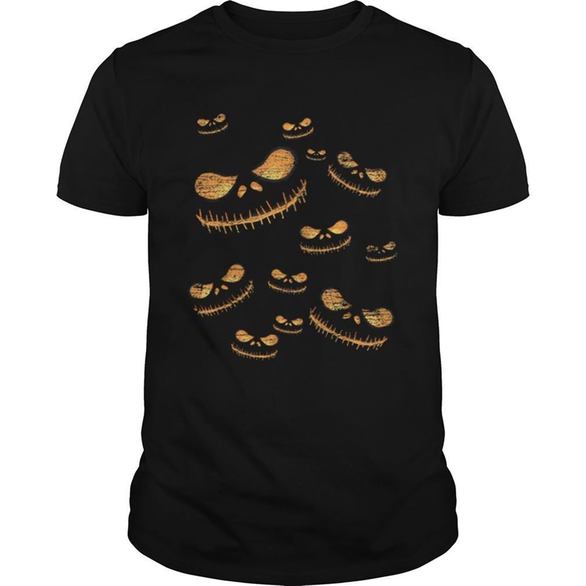 Spooky Halloween Costume Pumpkin Faces Shirt