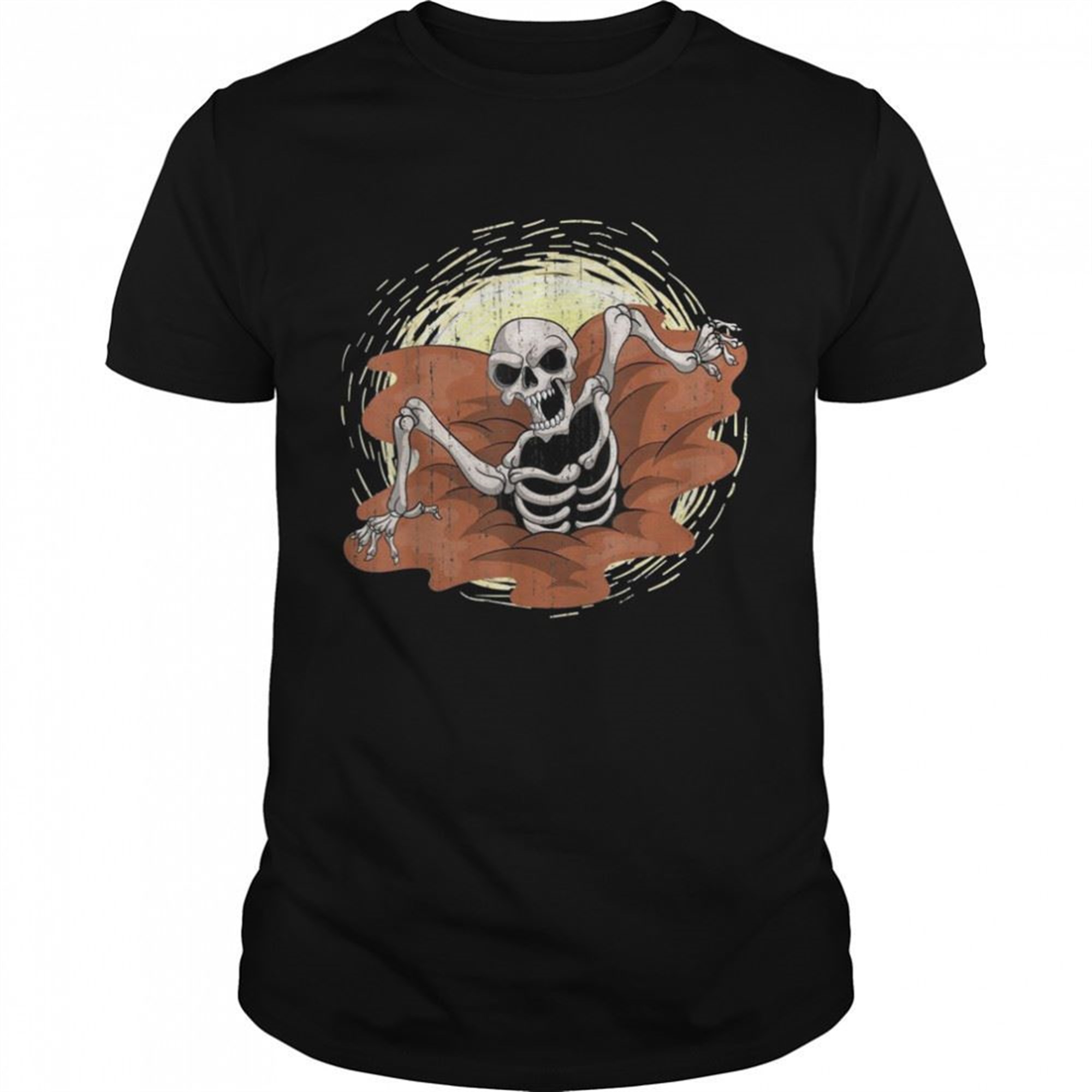 Spooky Halloween Night Trick Or Treat Creepy Skeleton Shirt