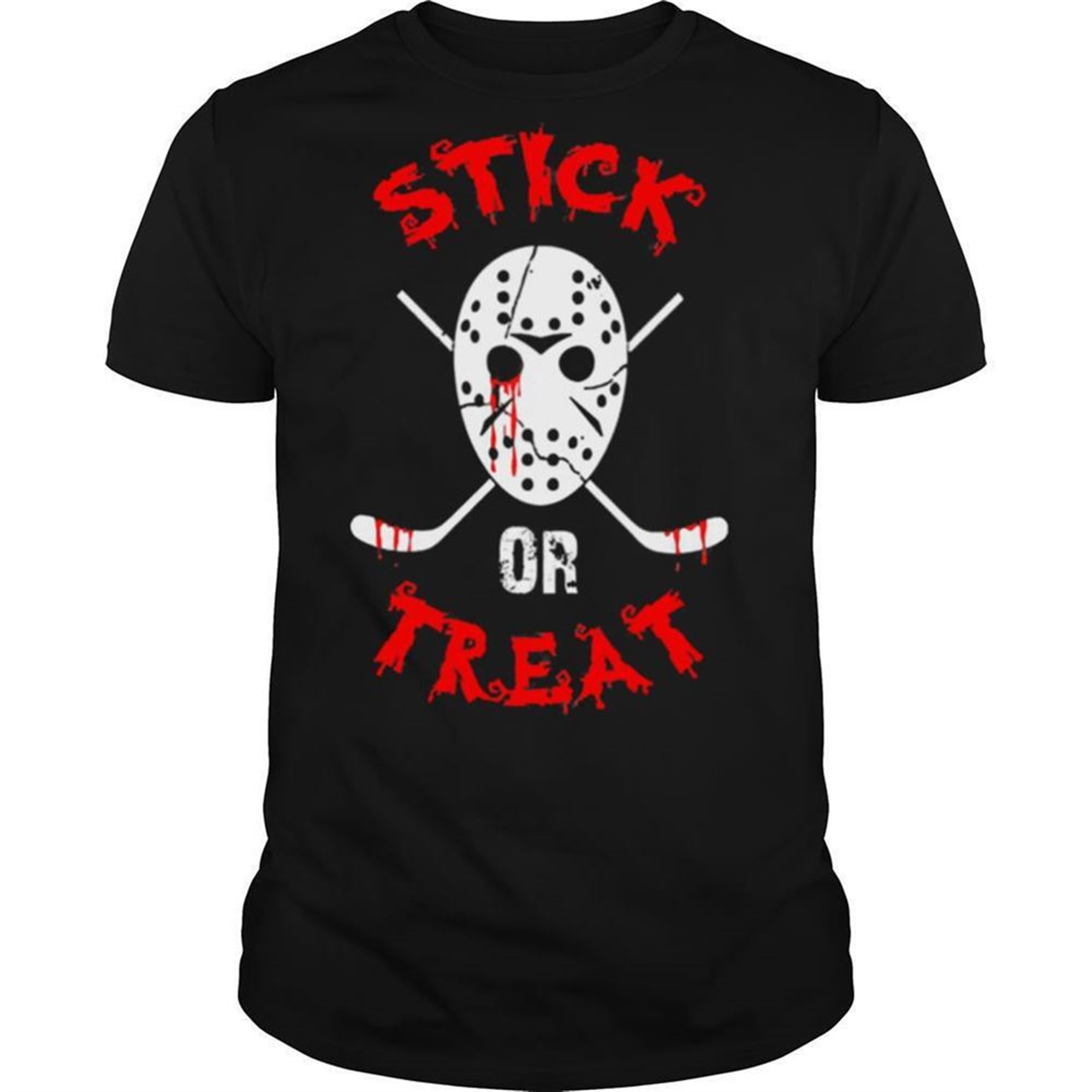Stick Or Treat Hockey Halloween Shirt