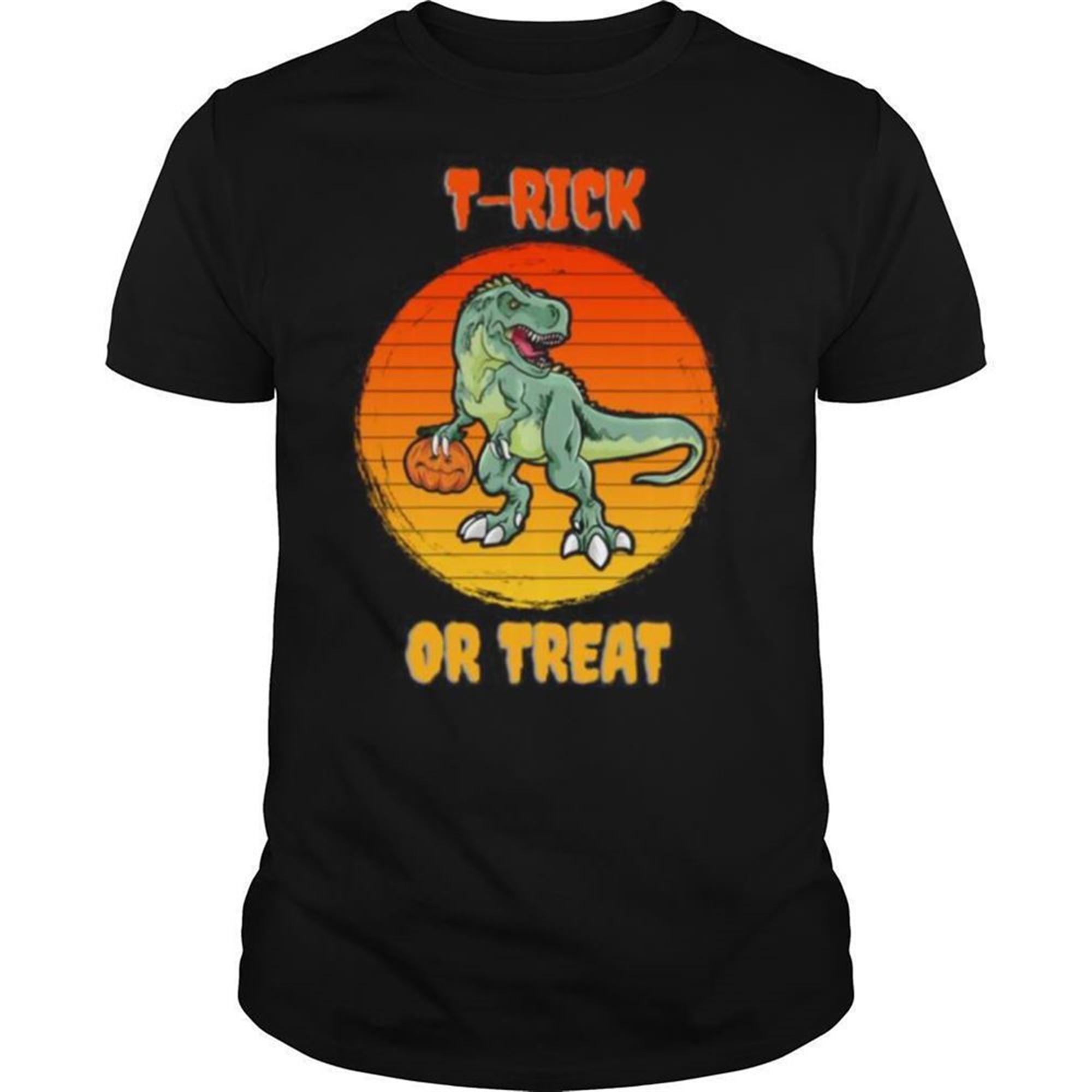 T Rick Or Treat Trex Halloween Dinosaur Shirt