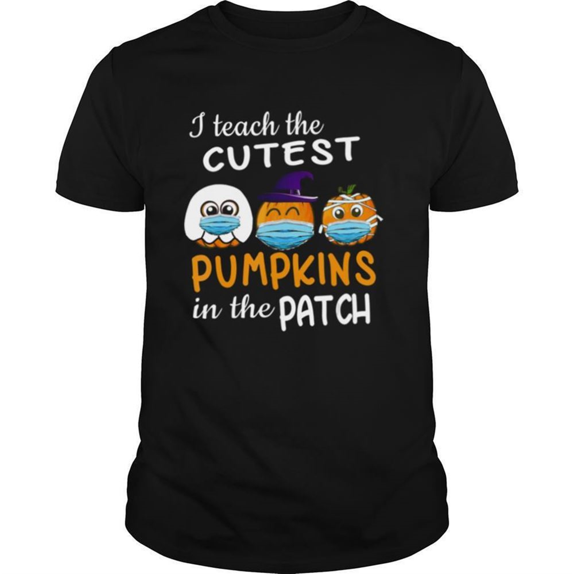 Teachers Gift Cutest Pumpkins Patch Halloween Face Mask Shirt