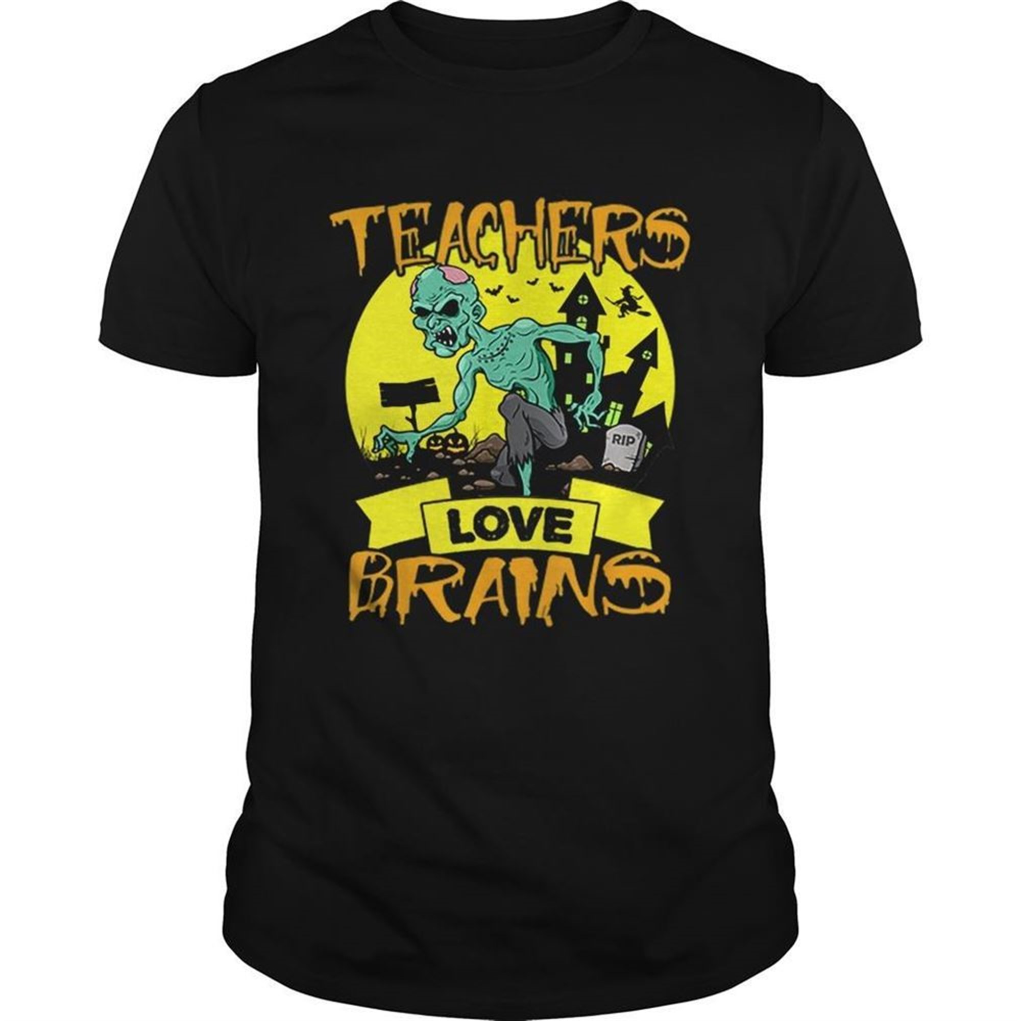 Teachers Love Brains Halloween Shirt
