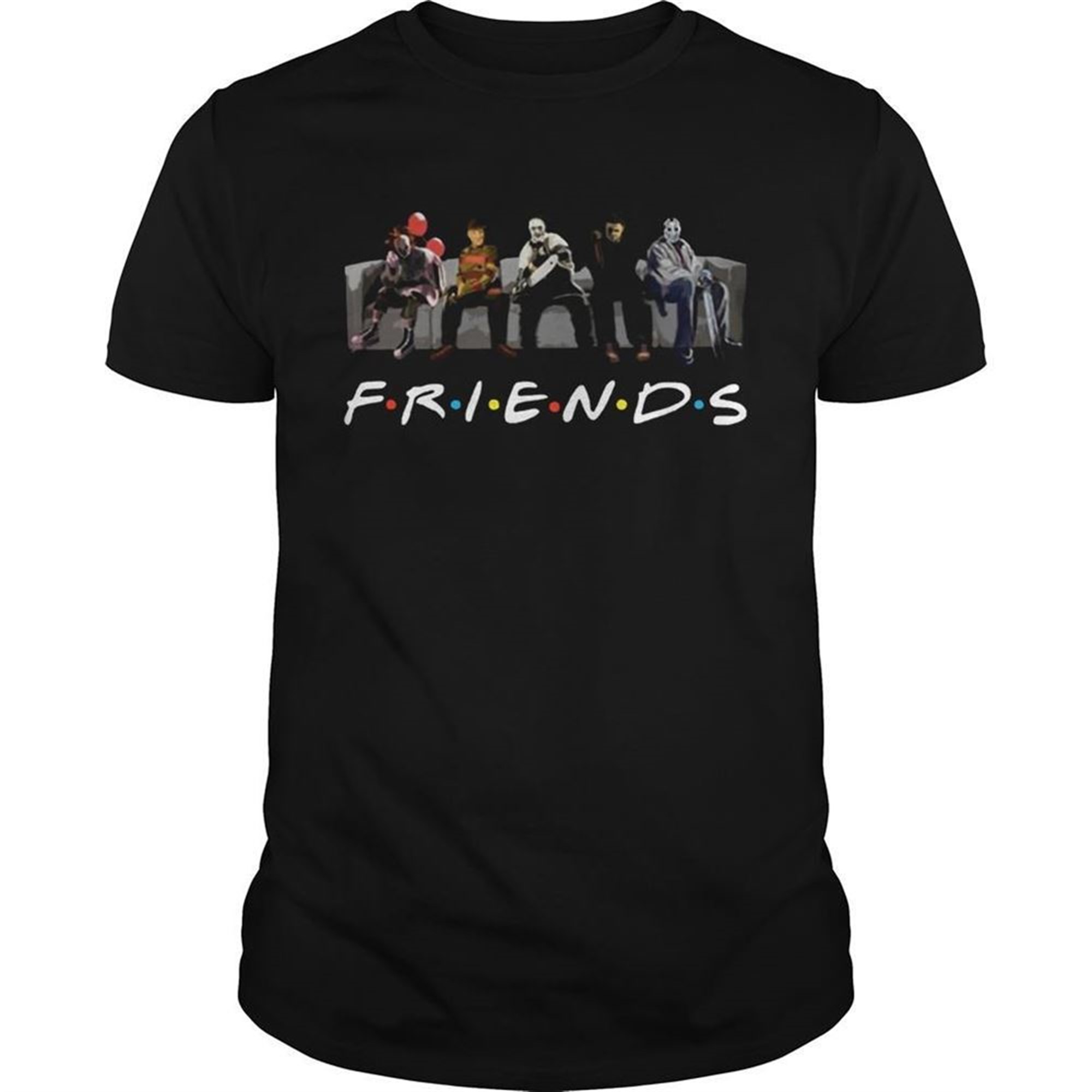 Teekool Friends Halloween Michael Jason Penny Tshirt