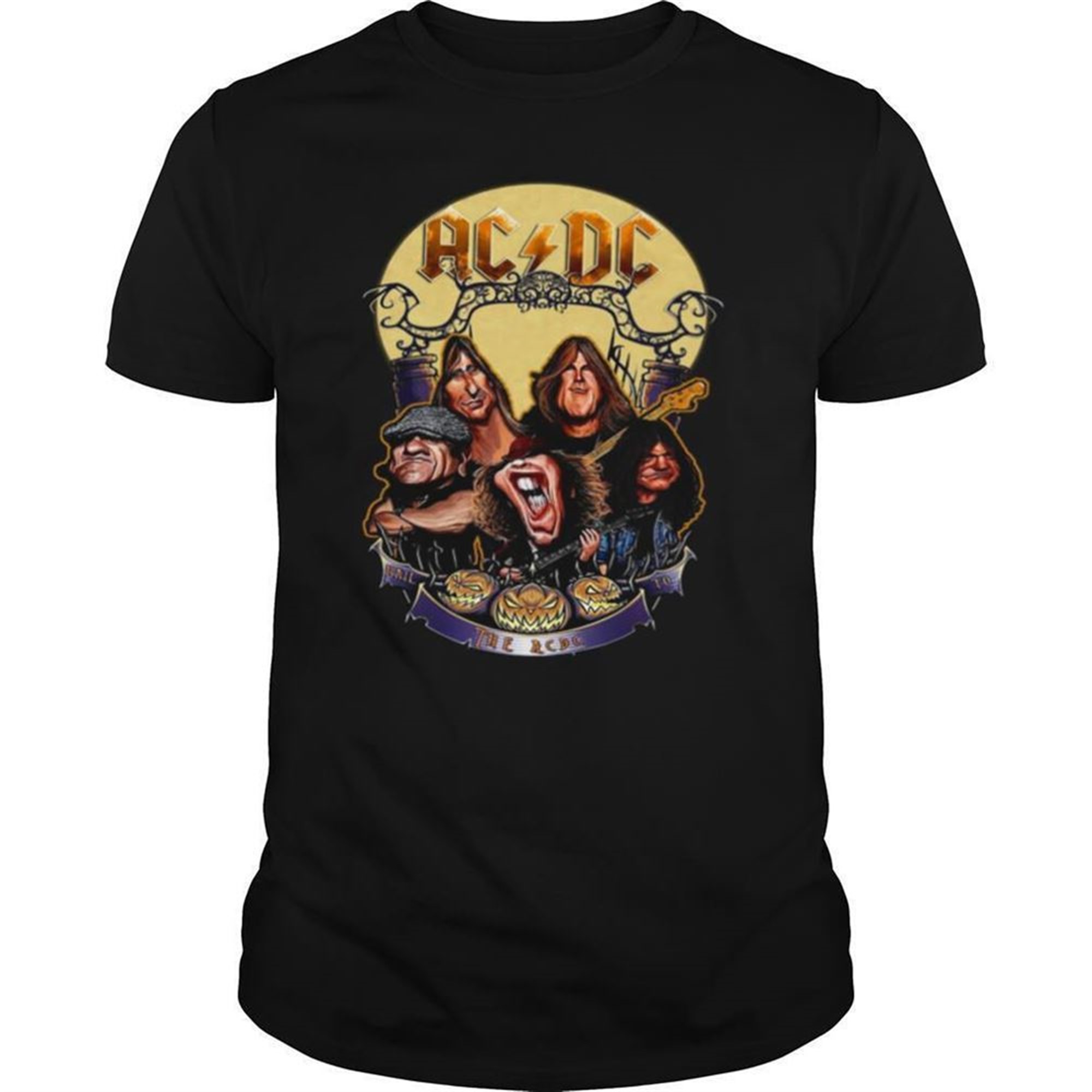 The Acdc Rock Band Comic Halloween Shirt