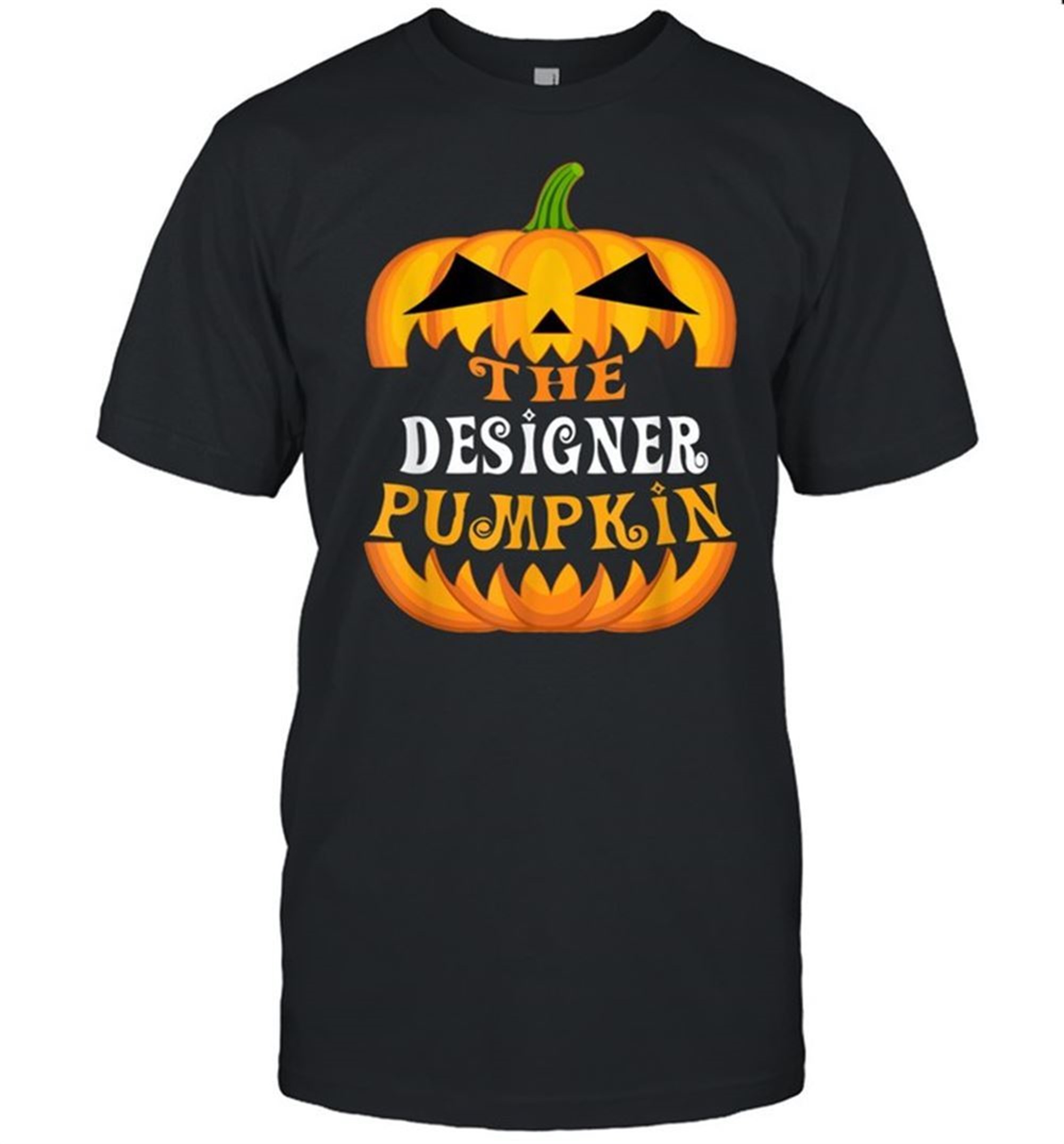 The Designer Pumpkin Matching Family Group Halloween Party Shirt