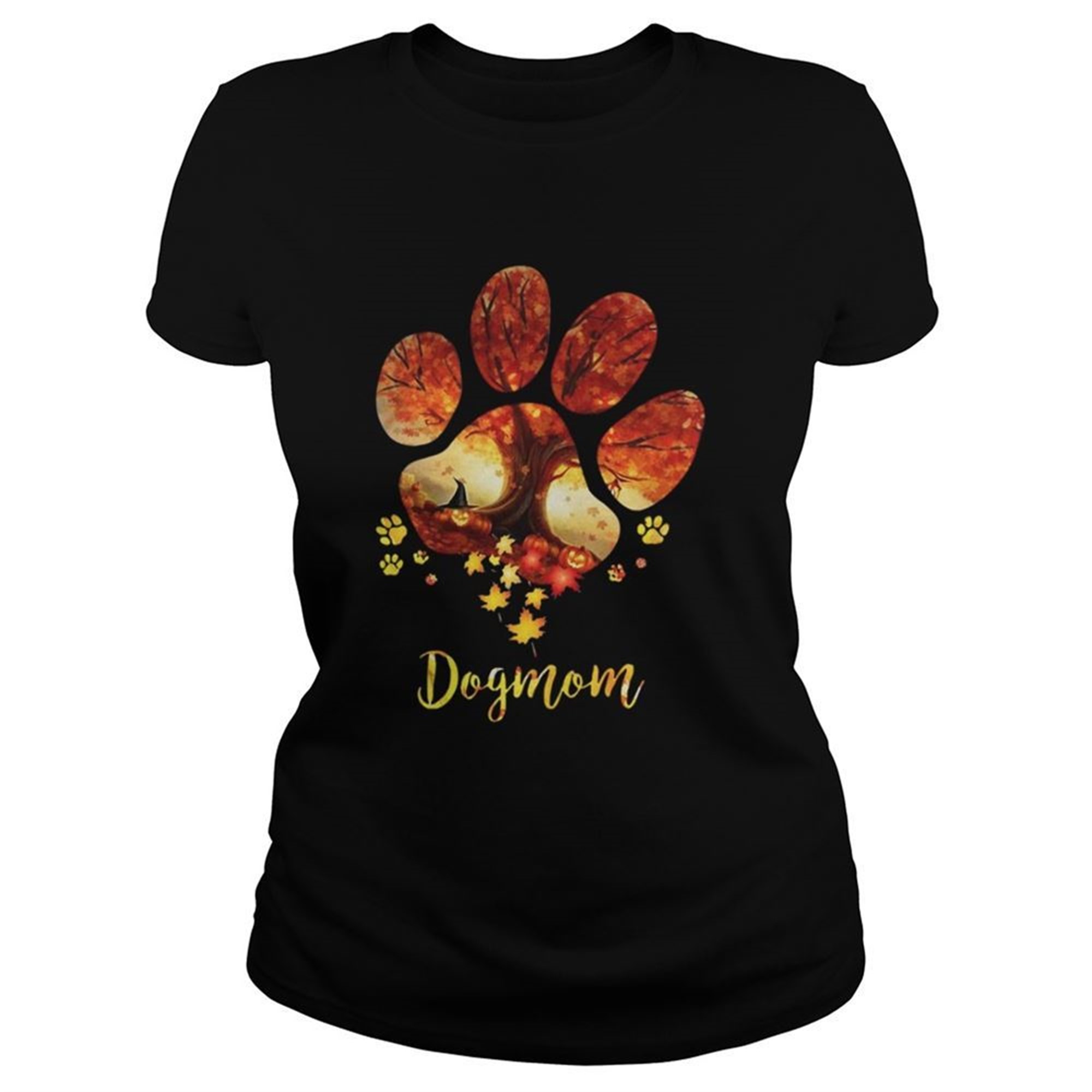 The Dog Mom Halloween Tree Shirts