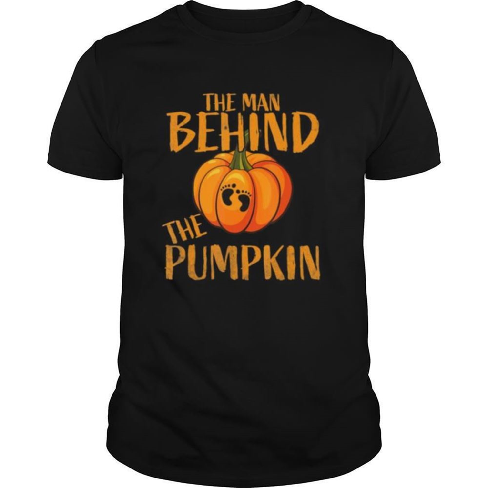 The Man Behind The Pumpkin Halloween Pregnancy Gift Shirt