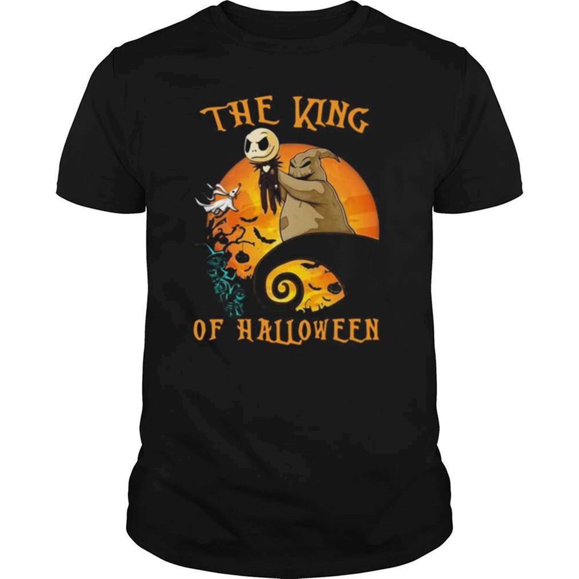 The Raptor King Skellington Halloween Shirt