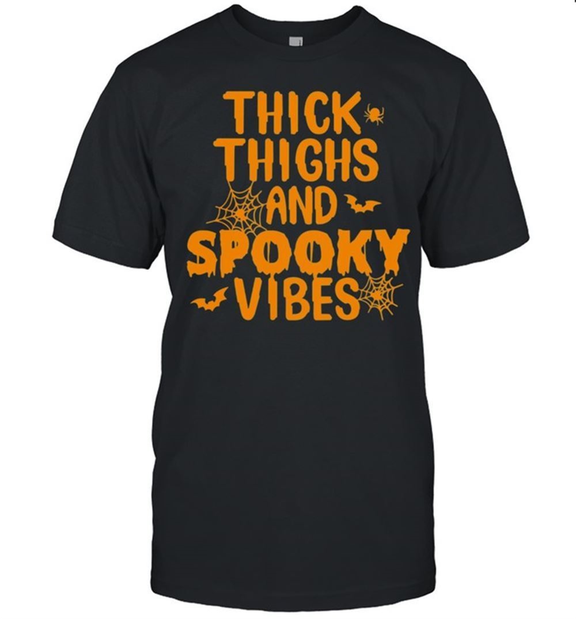 Thick Thighs And Spooky Vibes Halloween Shirt