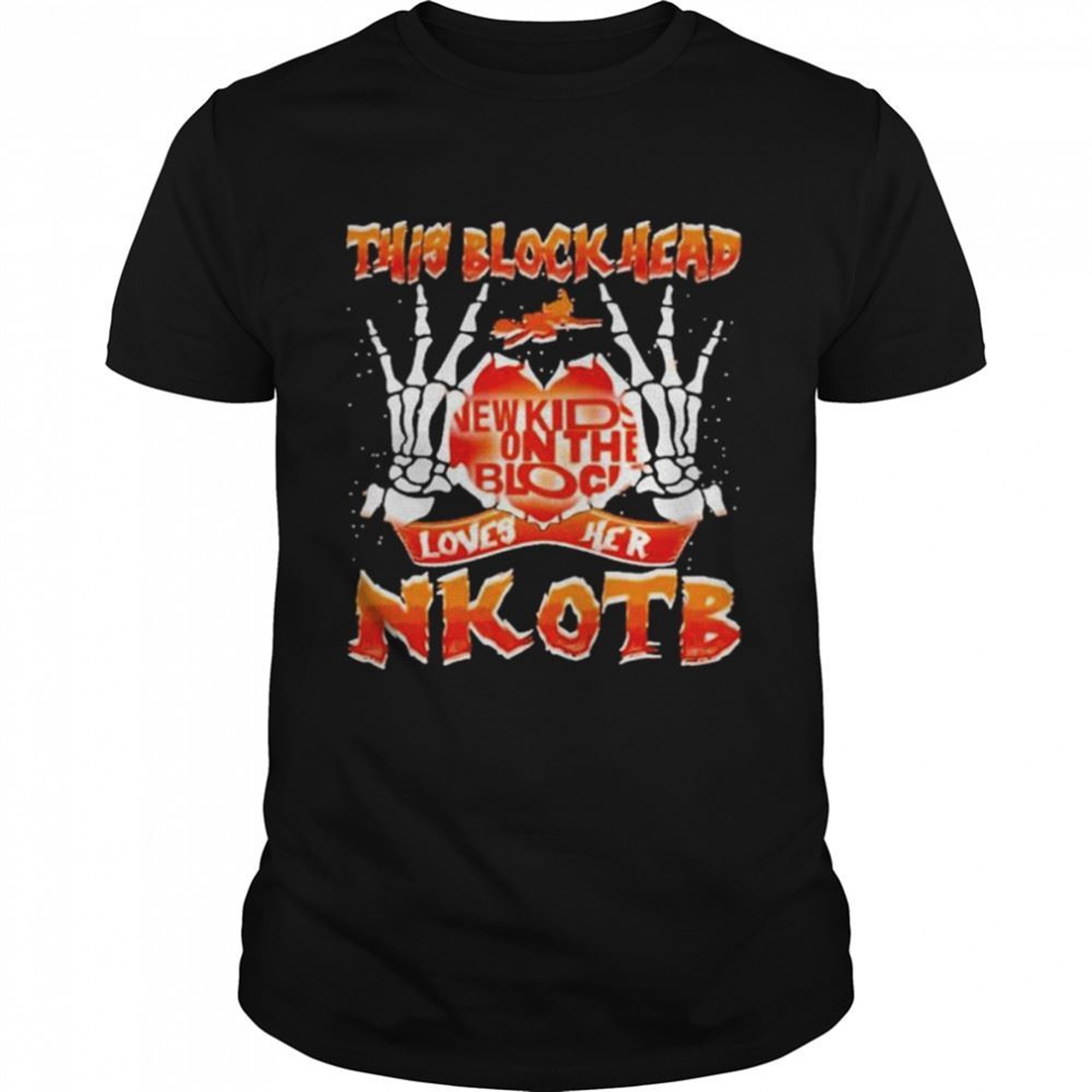 This Block Head New Kids On The Block Loves Her Nkotb Halloween Shirt