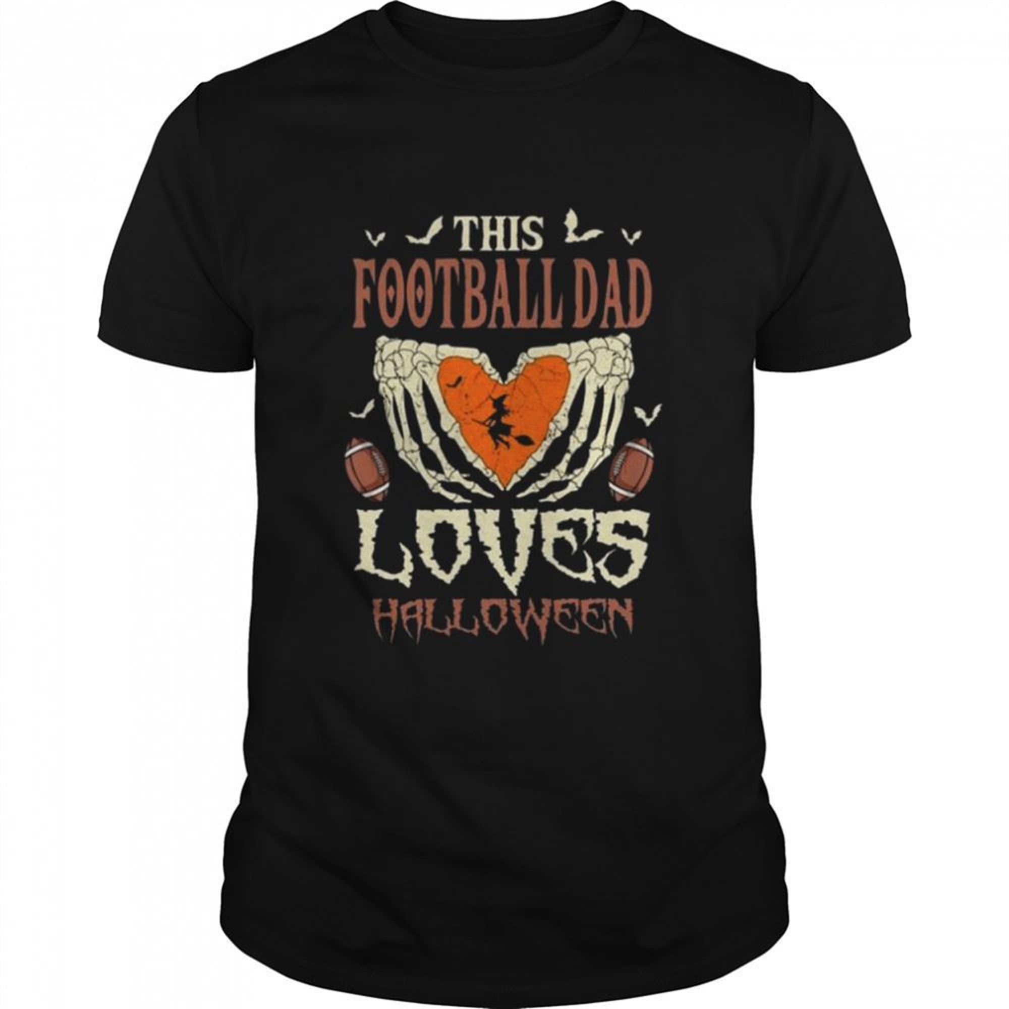 This Football Dad Loves Halloween Shirt