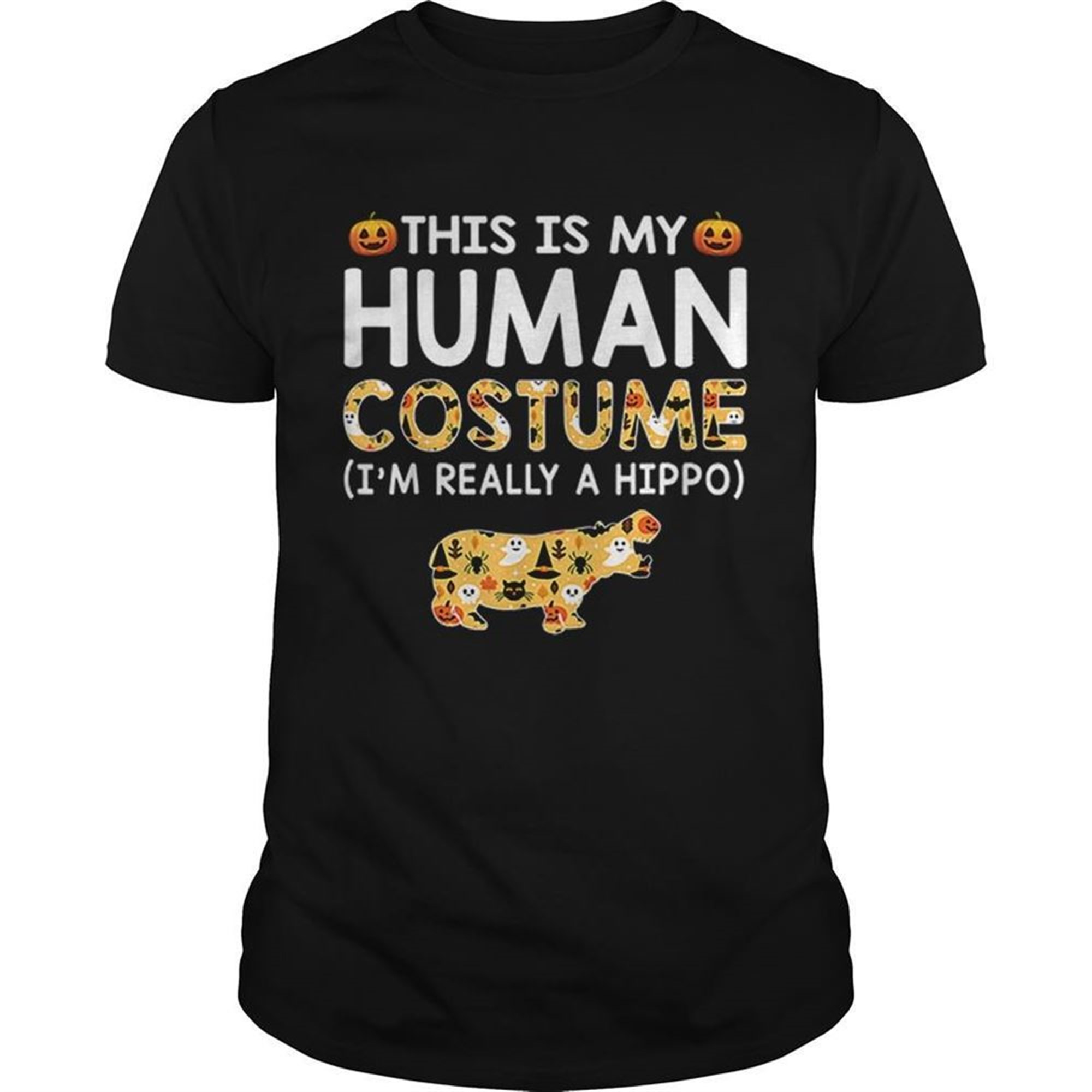 This Is My Human Costume Halloween Hippo Gift Shirt