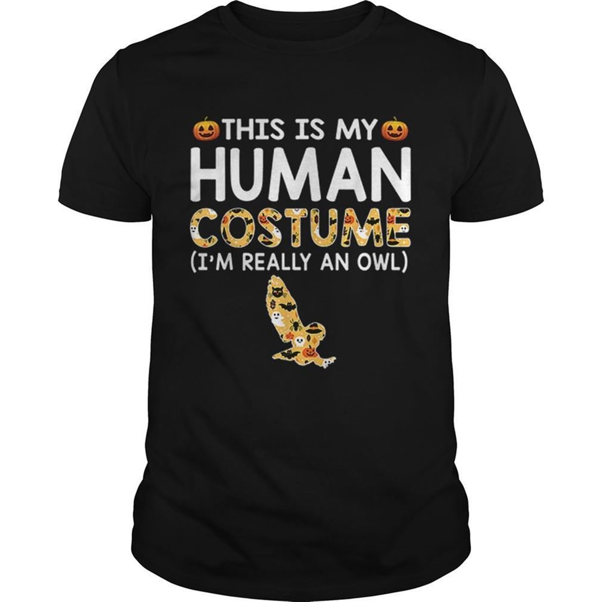 This Is My Human Costume Halloween Owl Gift Shirt