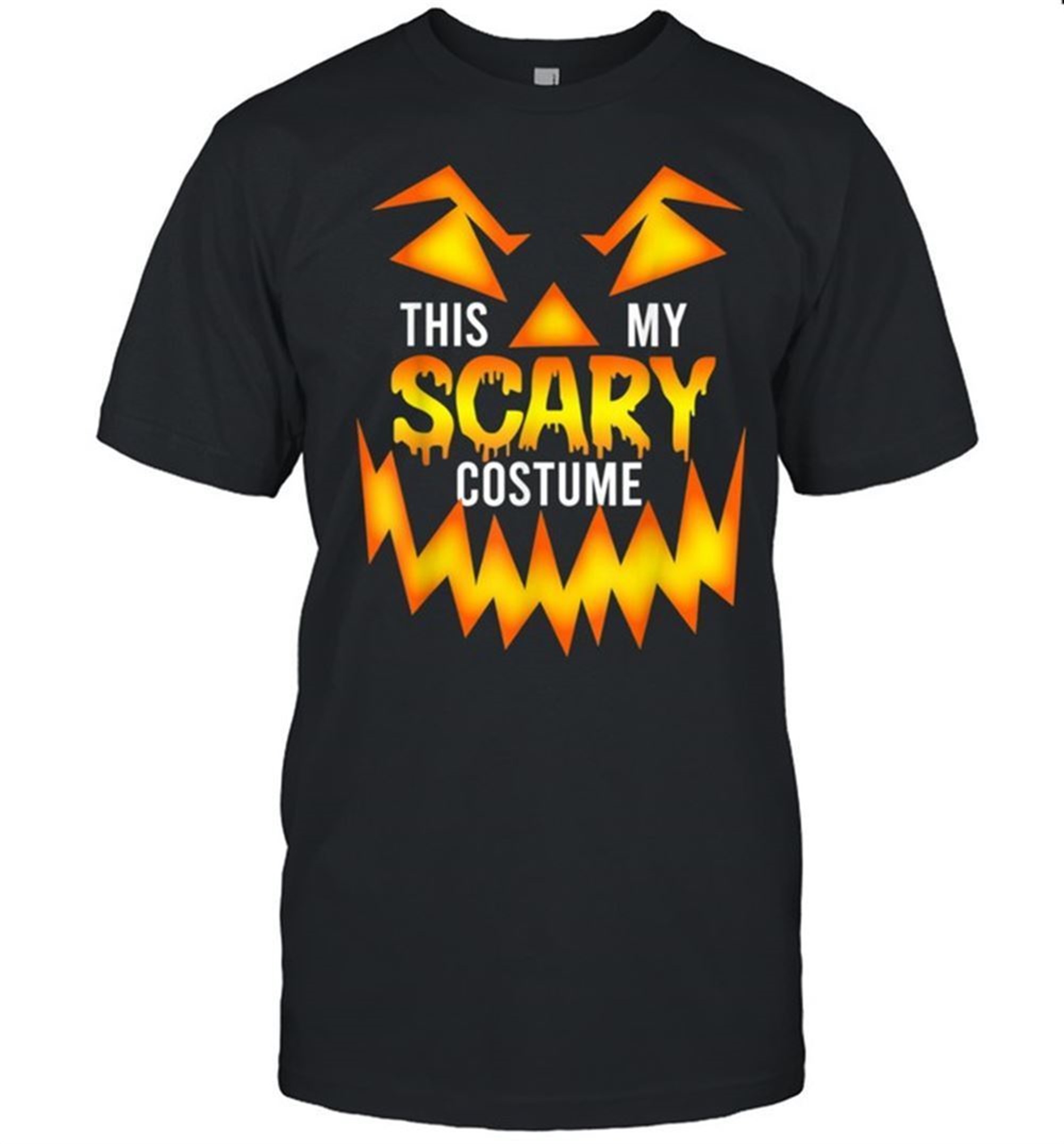 This Is My Scary Halloween Costume Halloween Carved Pumpkin Shirt