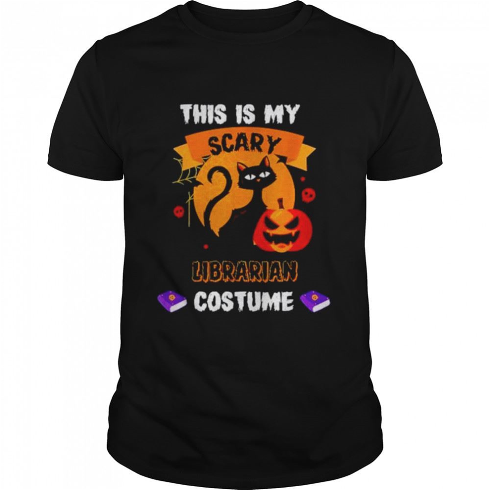 This Is My Scary Librarian Costume Cat Halloween Shirt