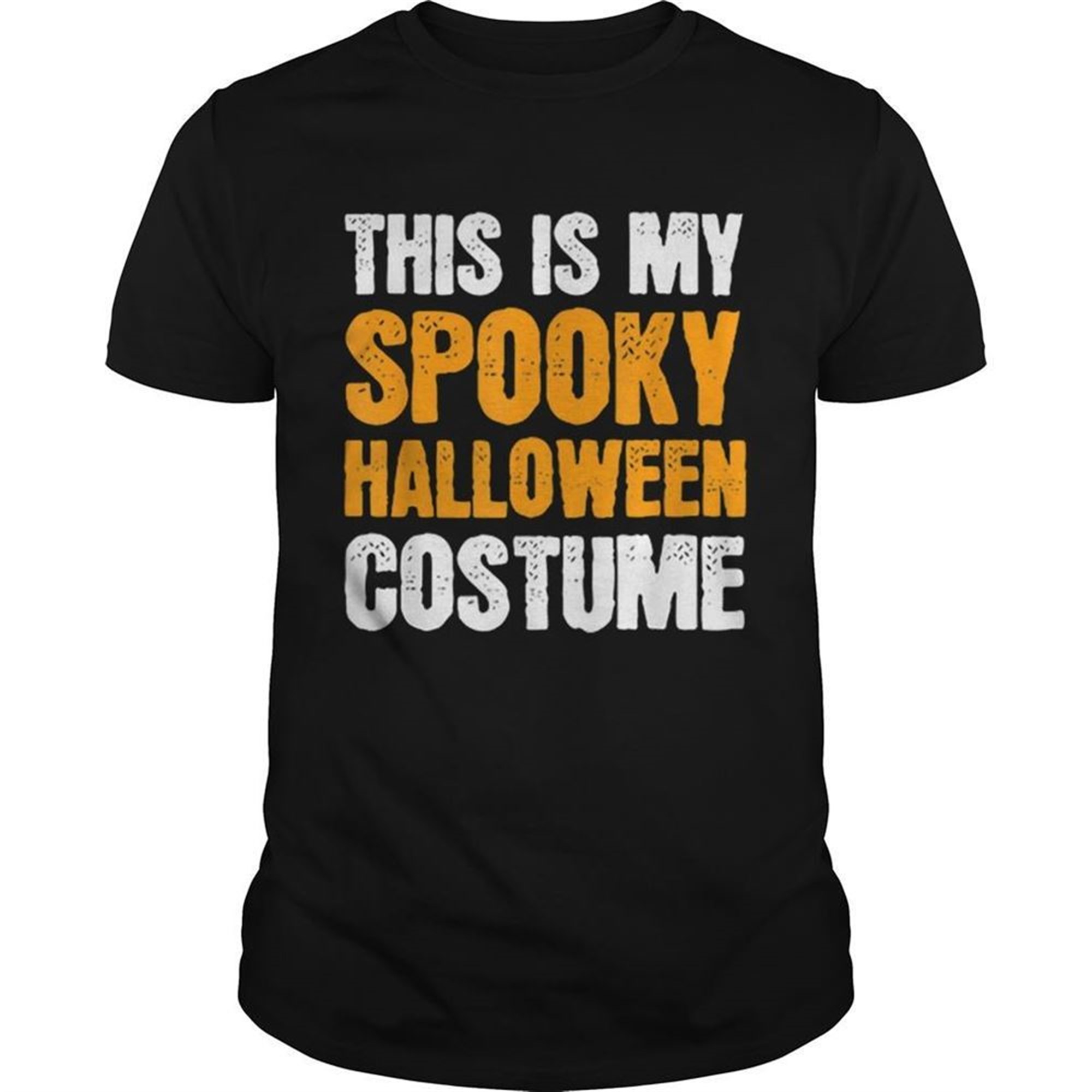 This Is My Spooky Halloween Costume Funny Lazy Simple Men Shirt