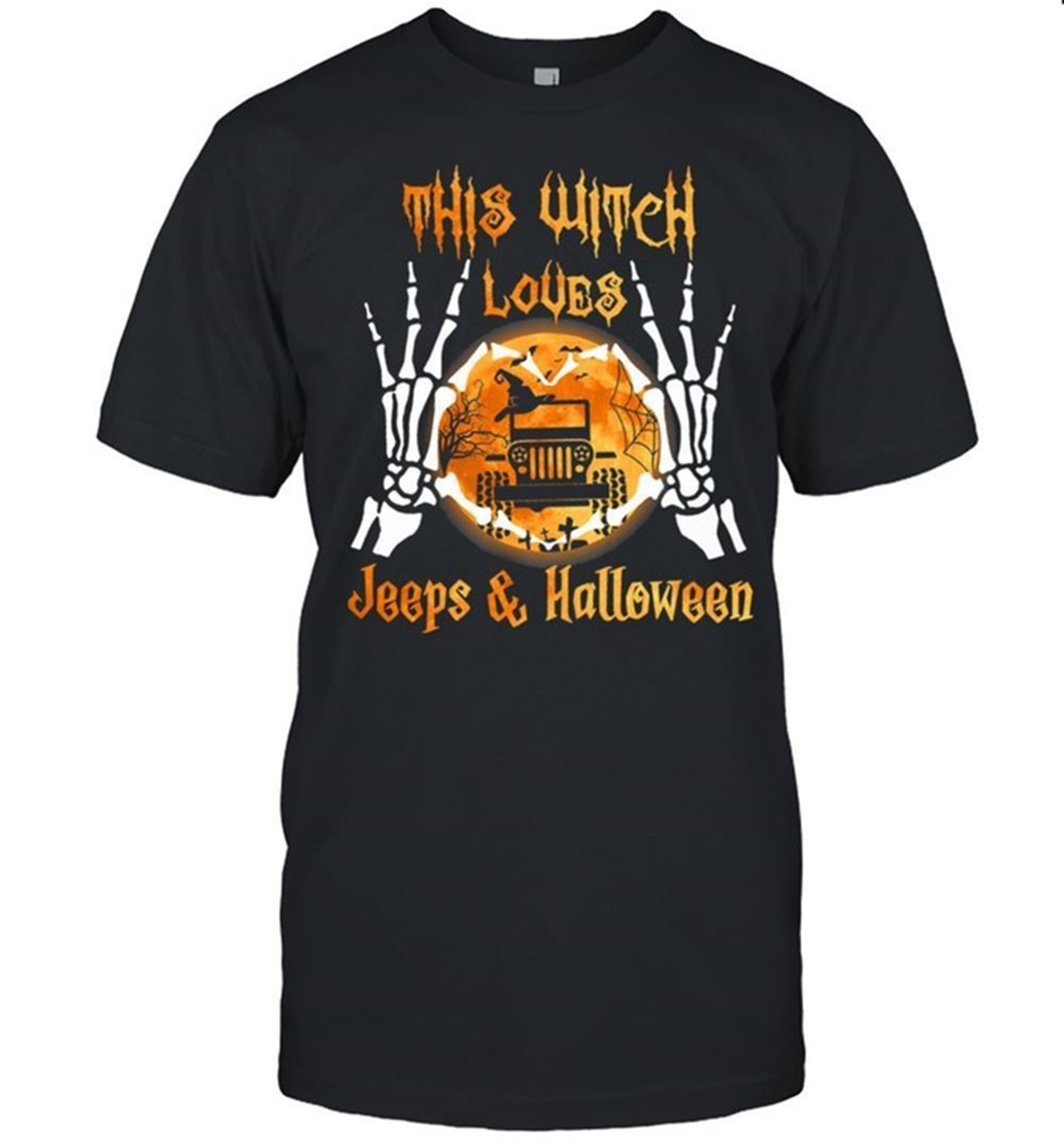 This Witch Loves Jeeps And Halloween Shirt